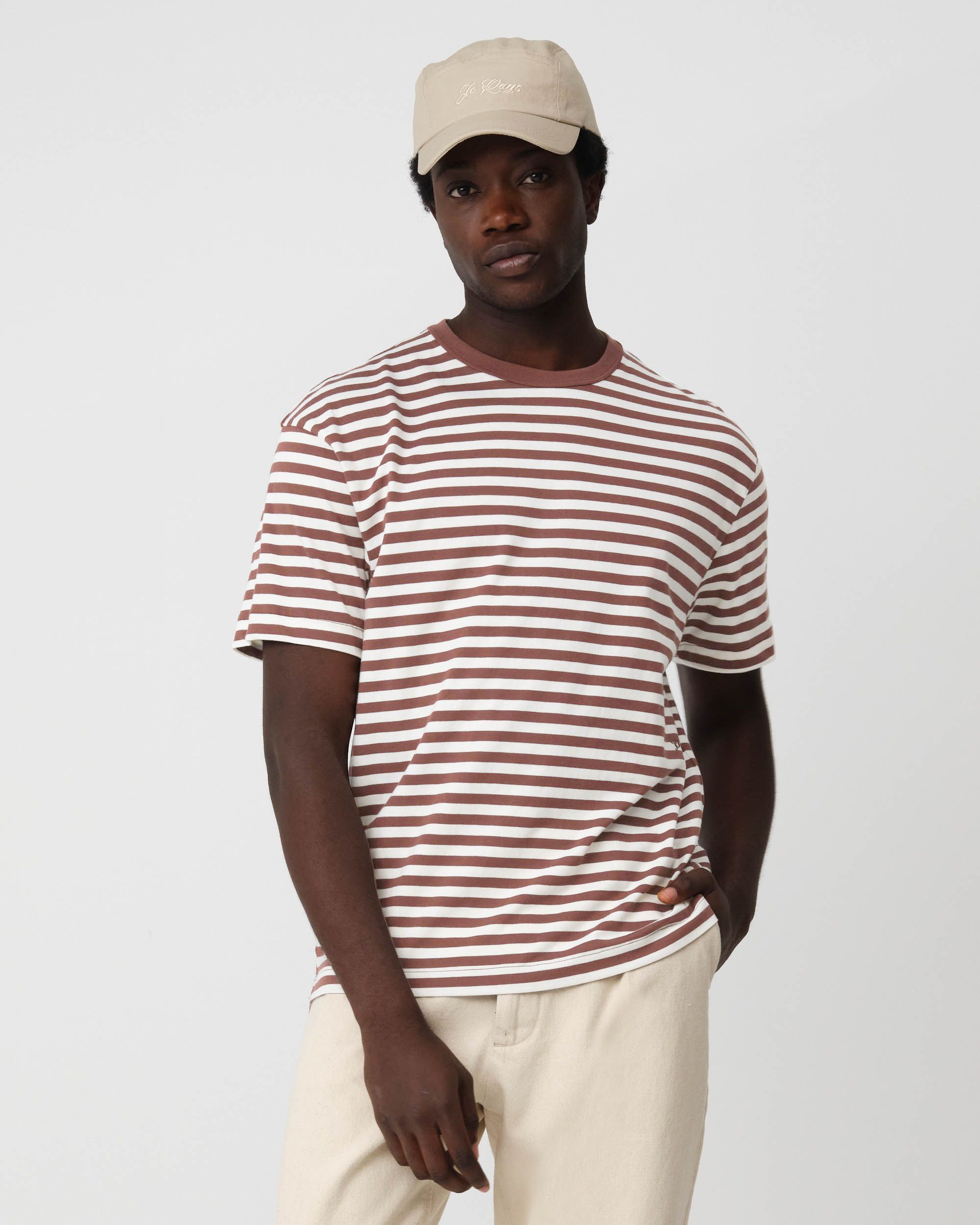 J.C. RAGS Johnny T-shirt KM  Copper Brown dark orange 095833-003-L