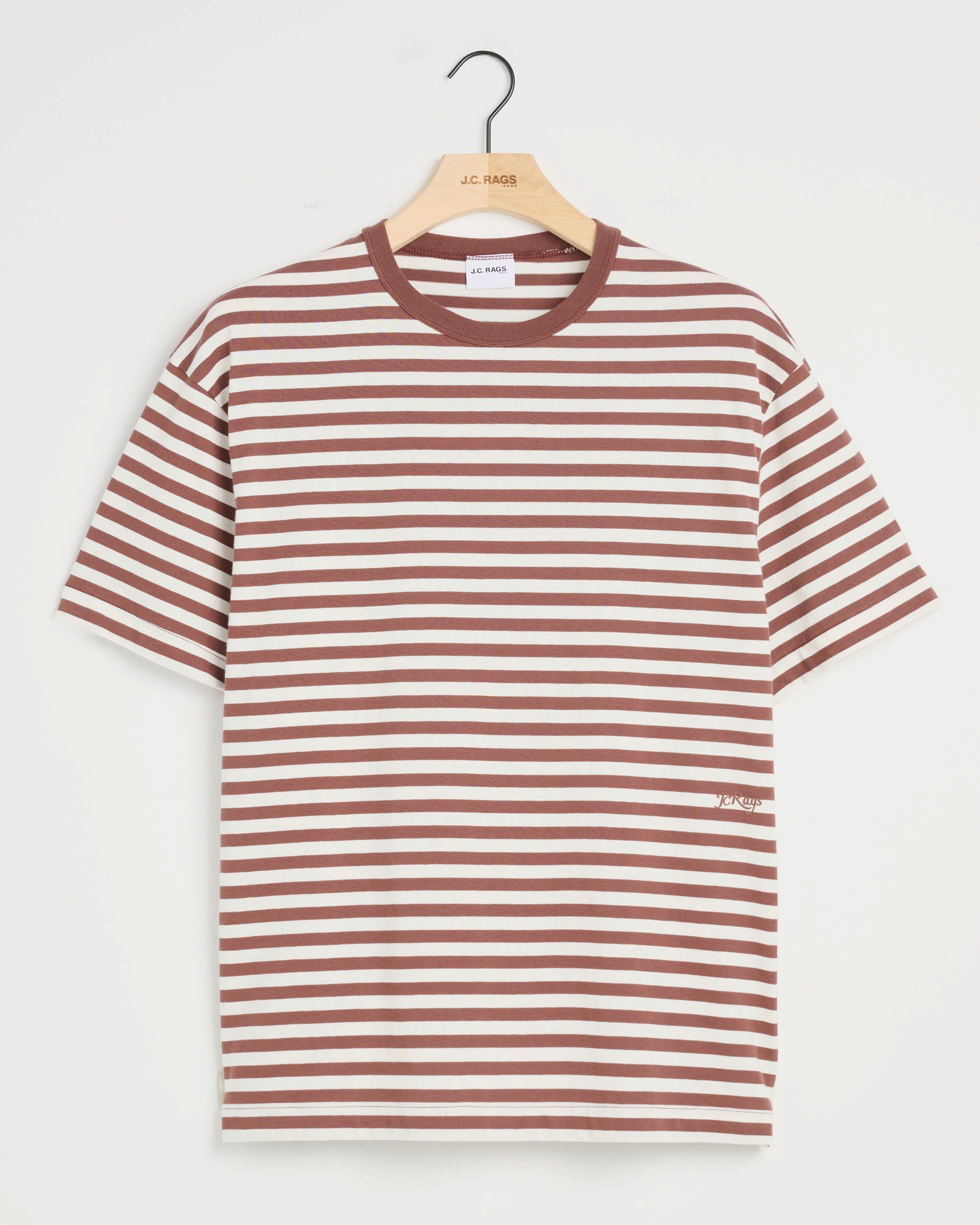 J.C. RAGS Johnny T-shirt KM  Copper Brown dark orange 095833-003-L