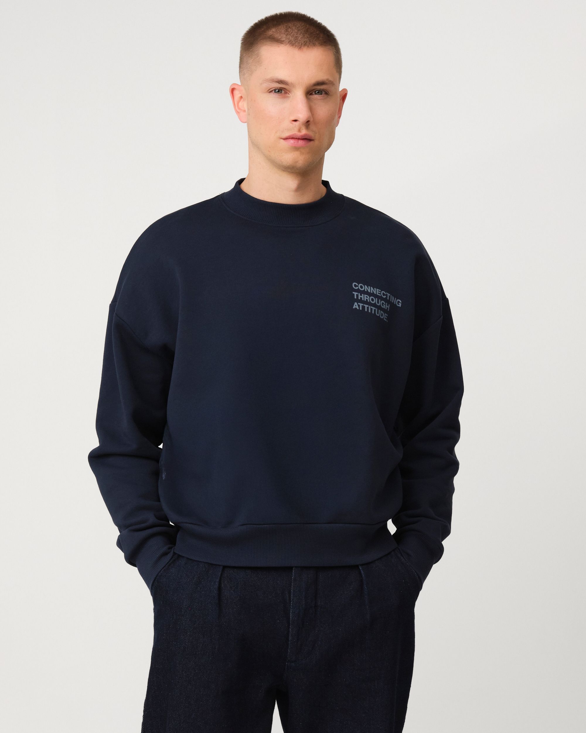 J.C. RAGS Anton Sweater Sky Captain 095834-001-L