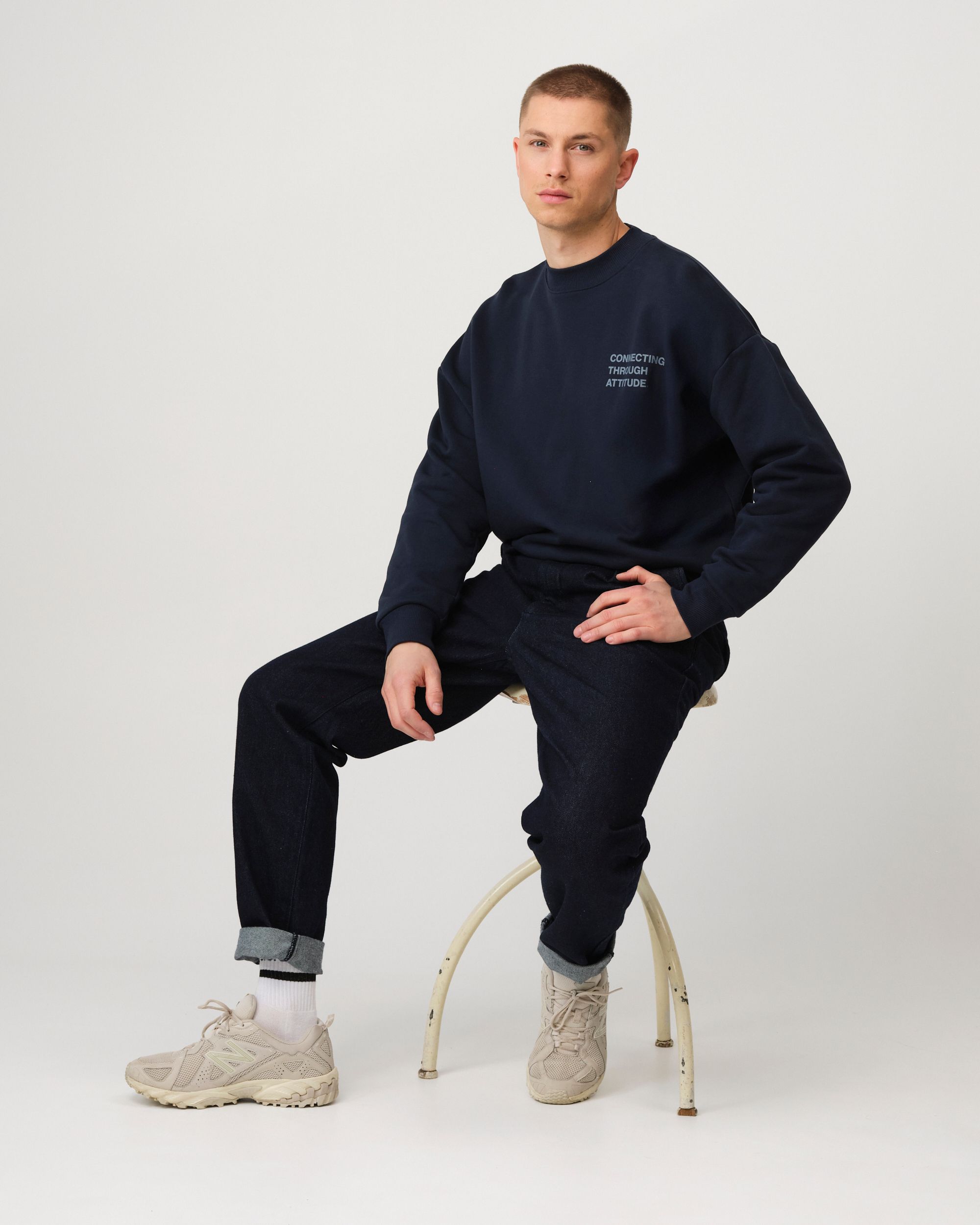 J.C. RAGS Anton Sweater Sky Captain 095834-001-L