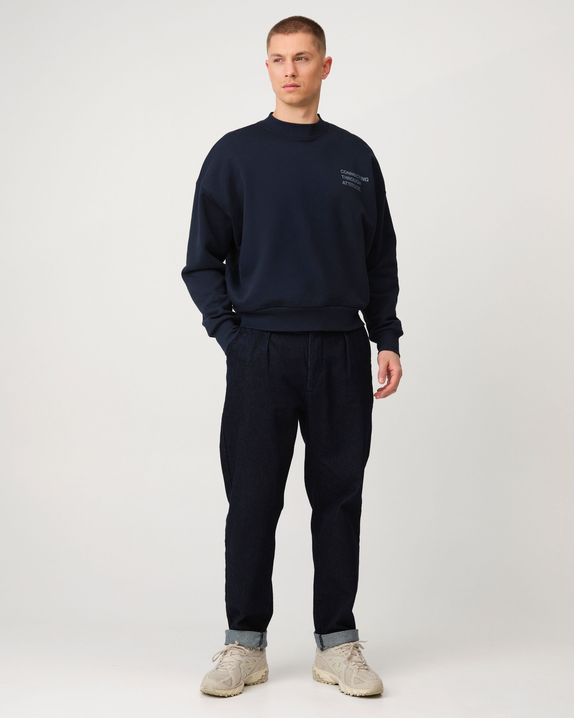 J.C. RAGS Anton Sweater Sky Captain 095834-001-L