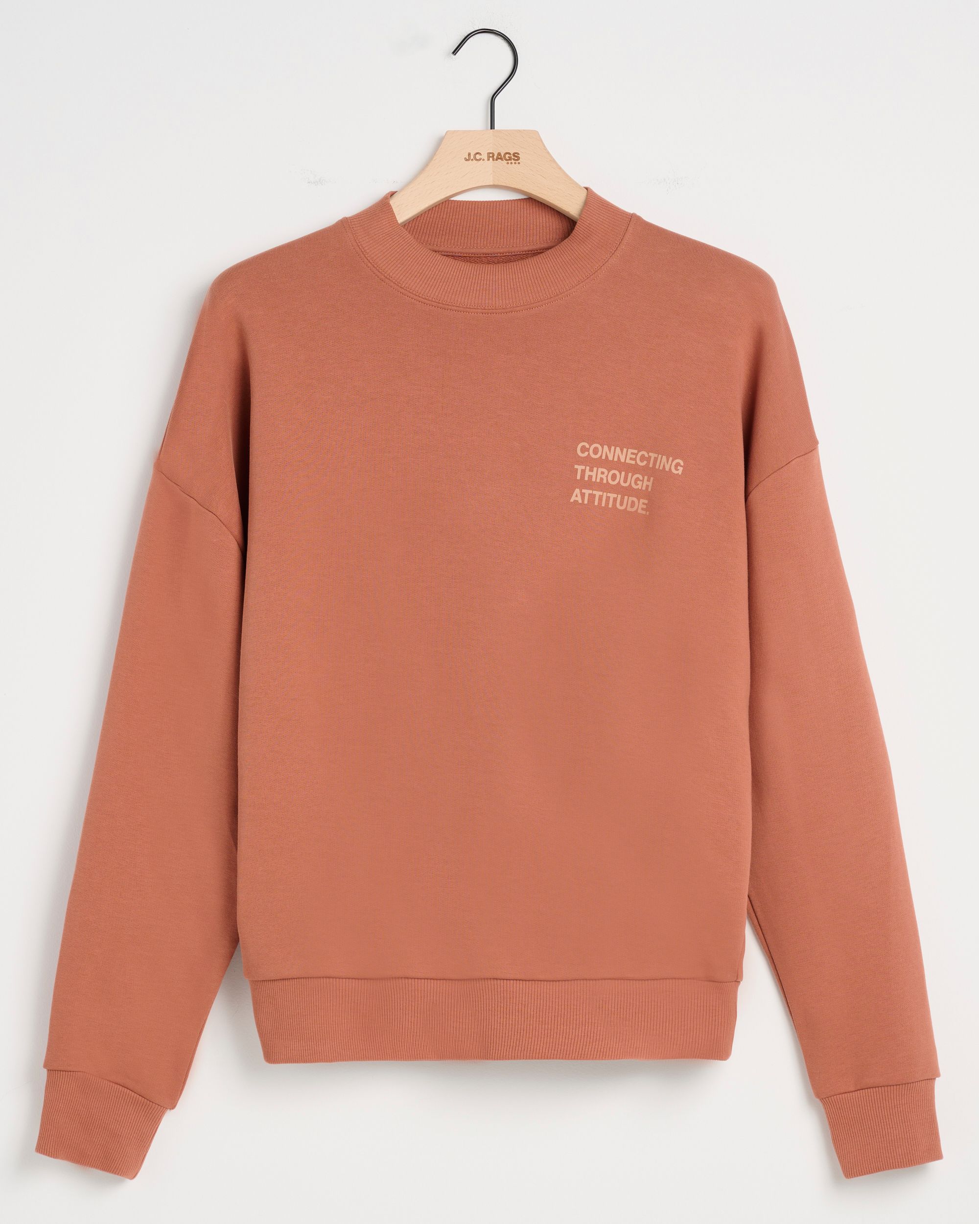 J.C. RAGS Anton Sweater Copper Brown dark orange 095834-004-L