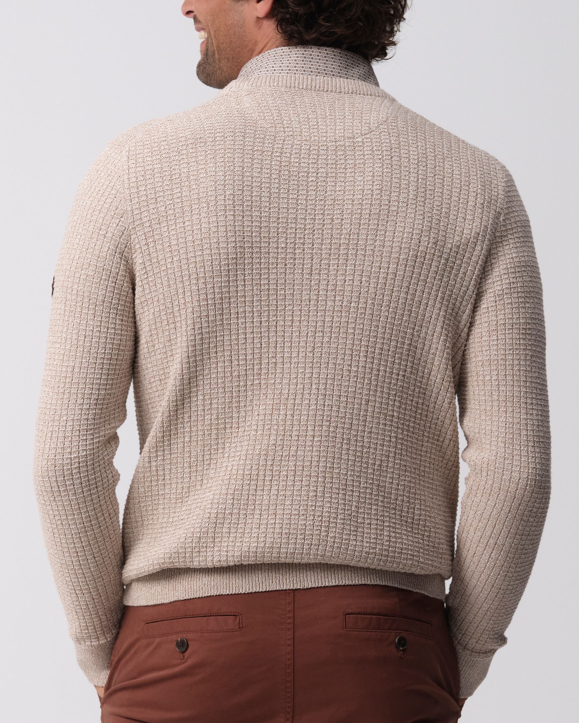 Campbell Casey Trui ronde hals  Desert Taupe 095837-004-L