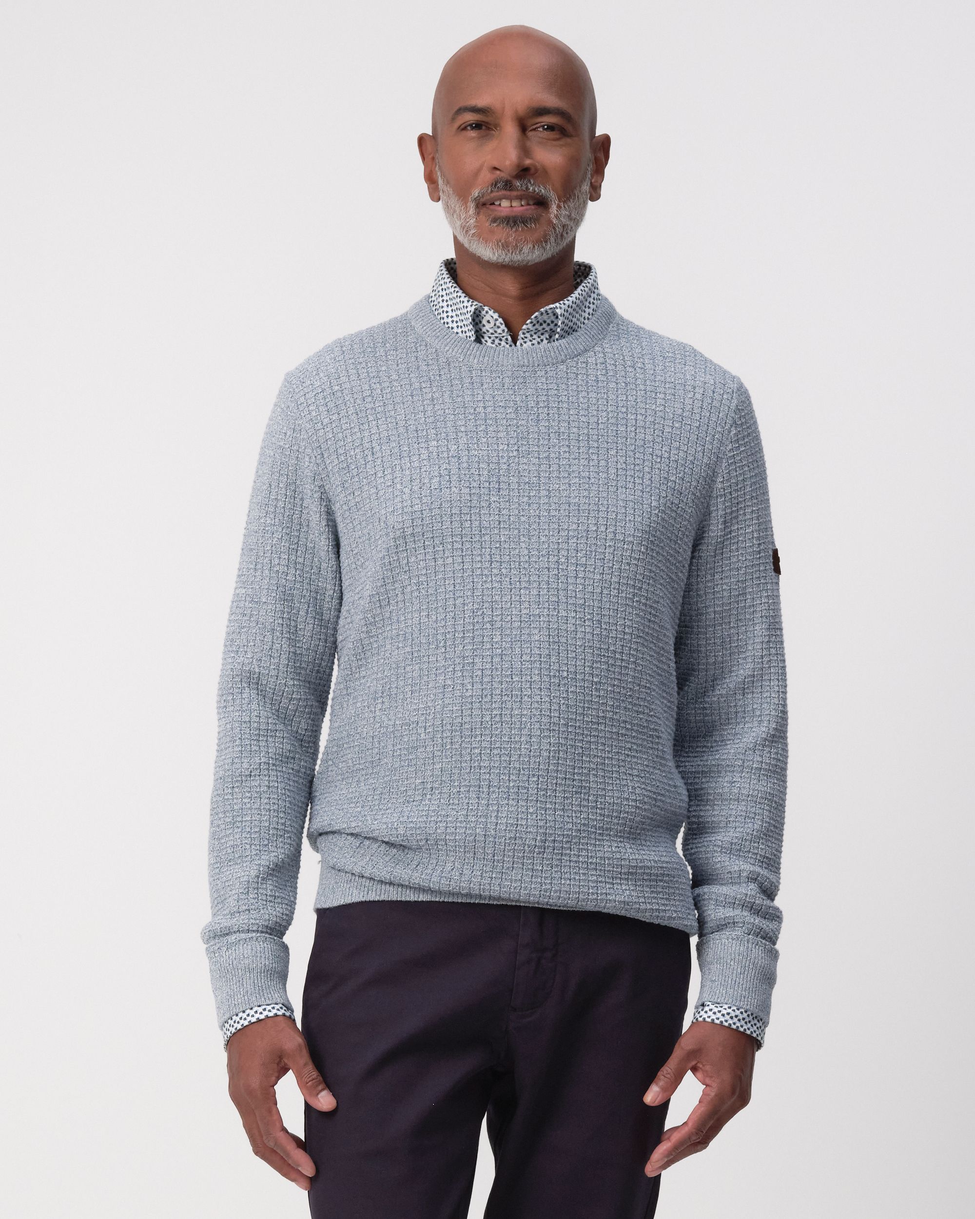 Campbell Casey Trui ronde hals  Blue Fusion 095837-005-L