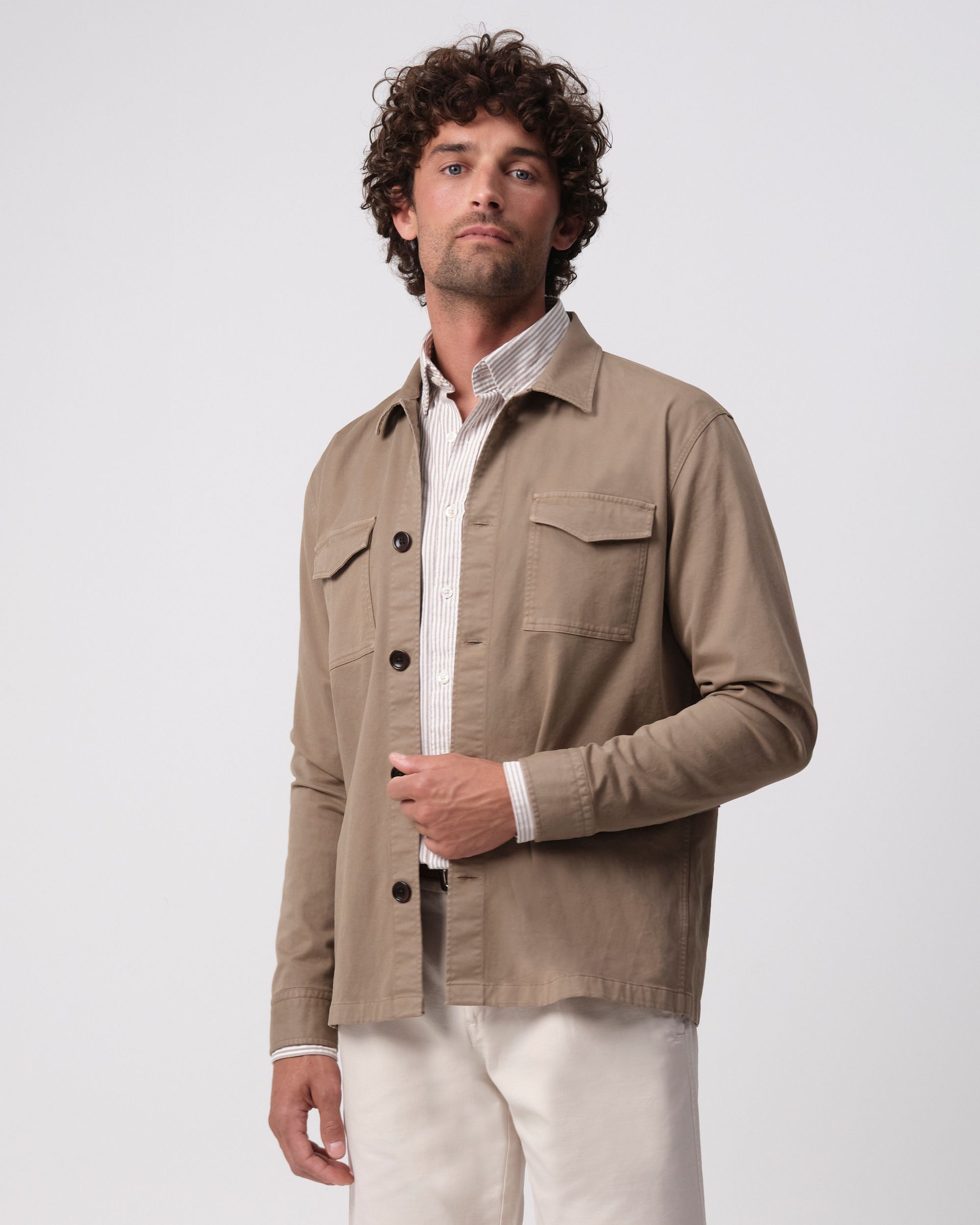 Campbell Williamson Overshirt  Desert Taupe 095855-001-L