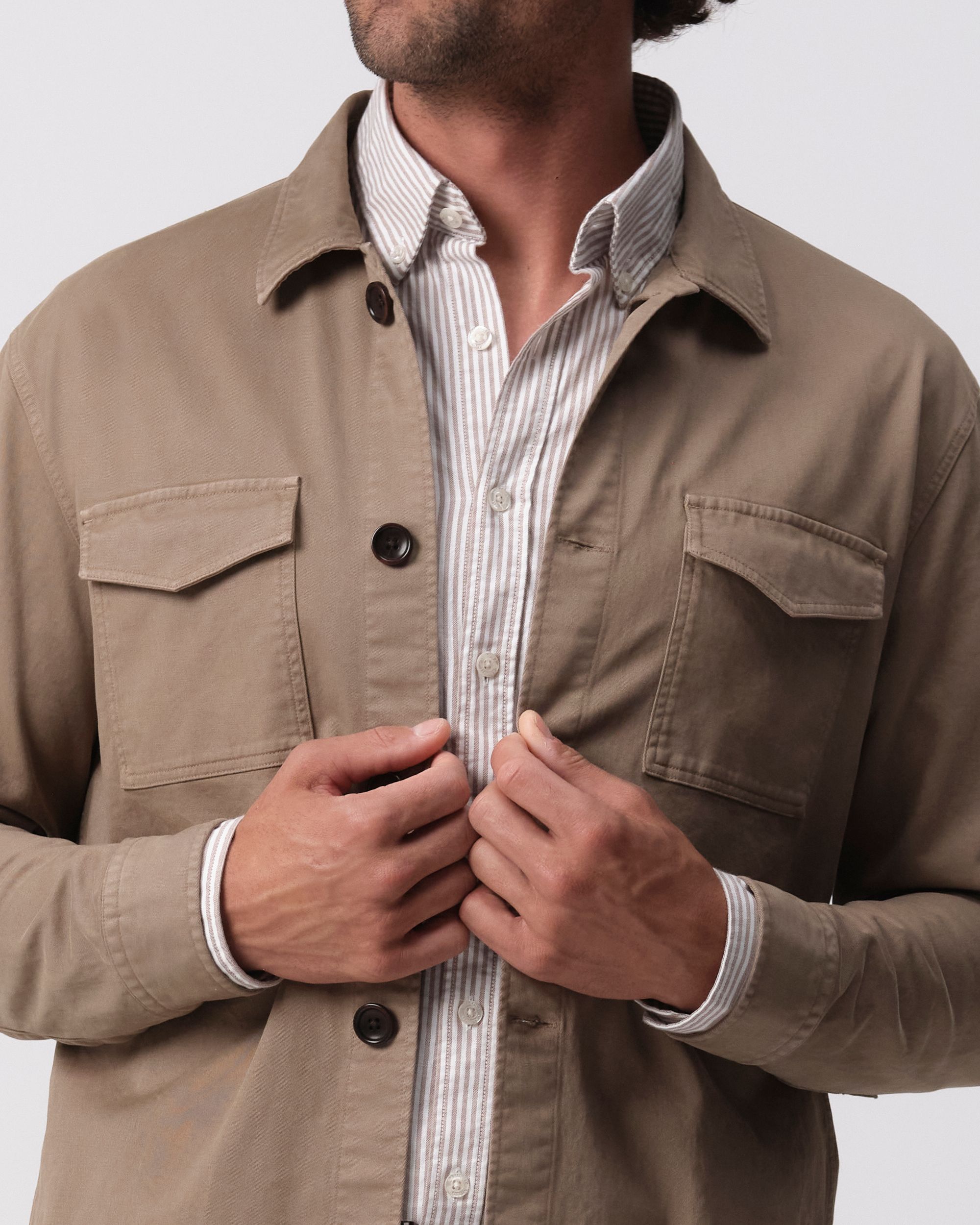 Campbell Williamson Overshirt  Desert Taupe 095855-001-L