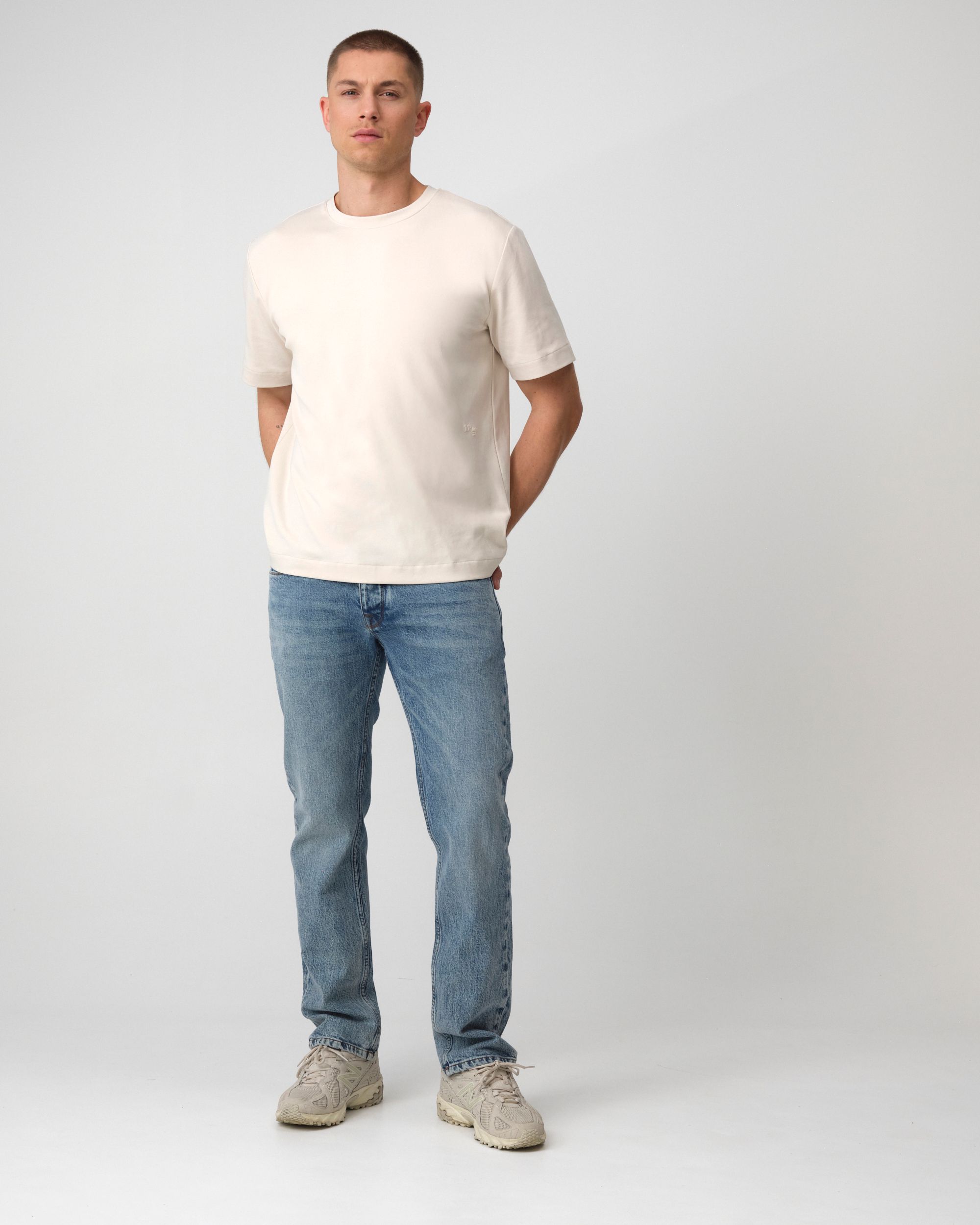 J.C. RAGS Ruben T-shirt KM Crystal Gray beige  095858-003-L