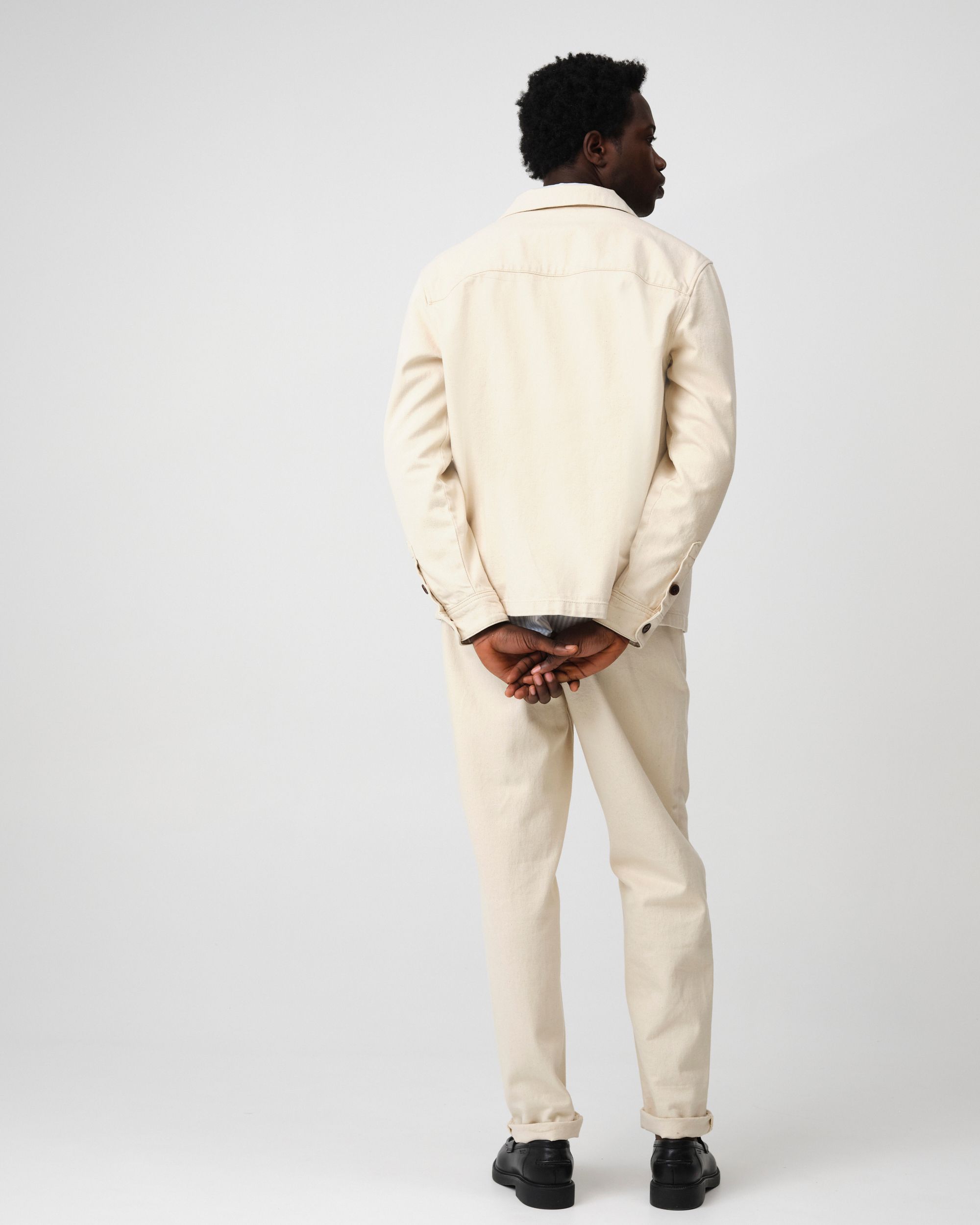 J.C. RAGS Roux Overshirt  Ecru 095863-001-L
