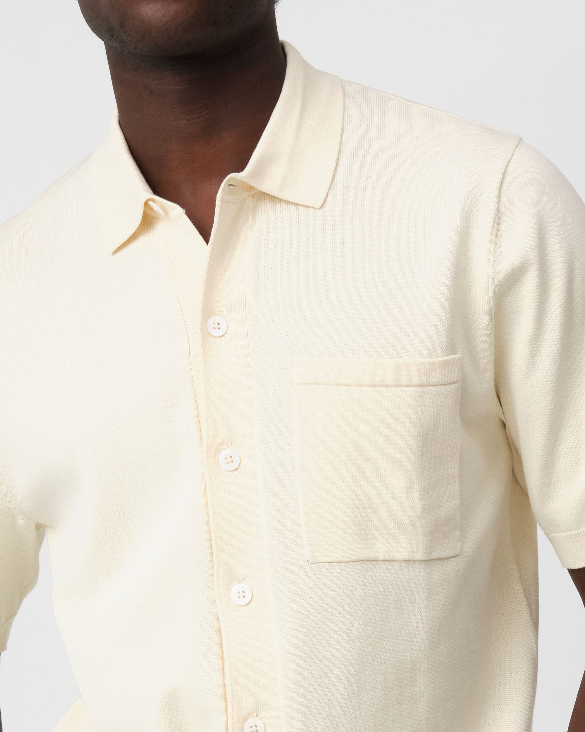 J.C. RAGS Asher Polo KM  Coconut milk 095884-001-L