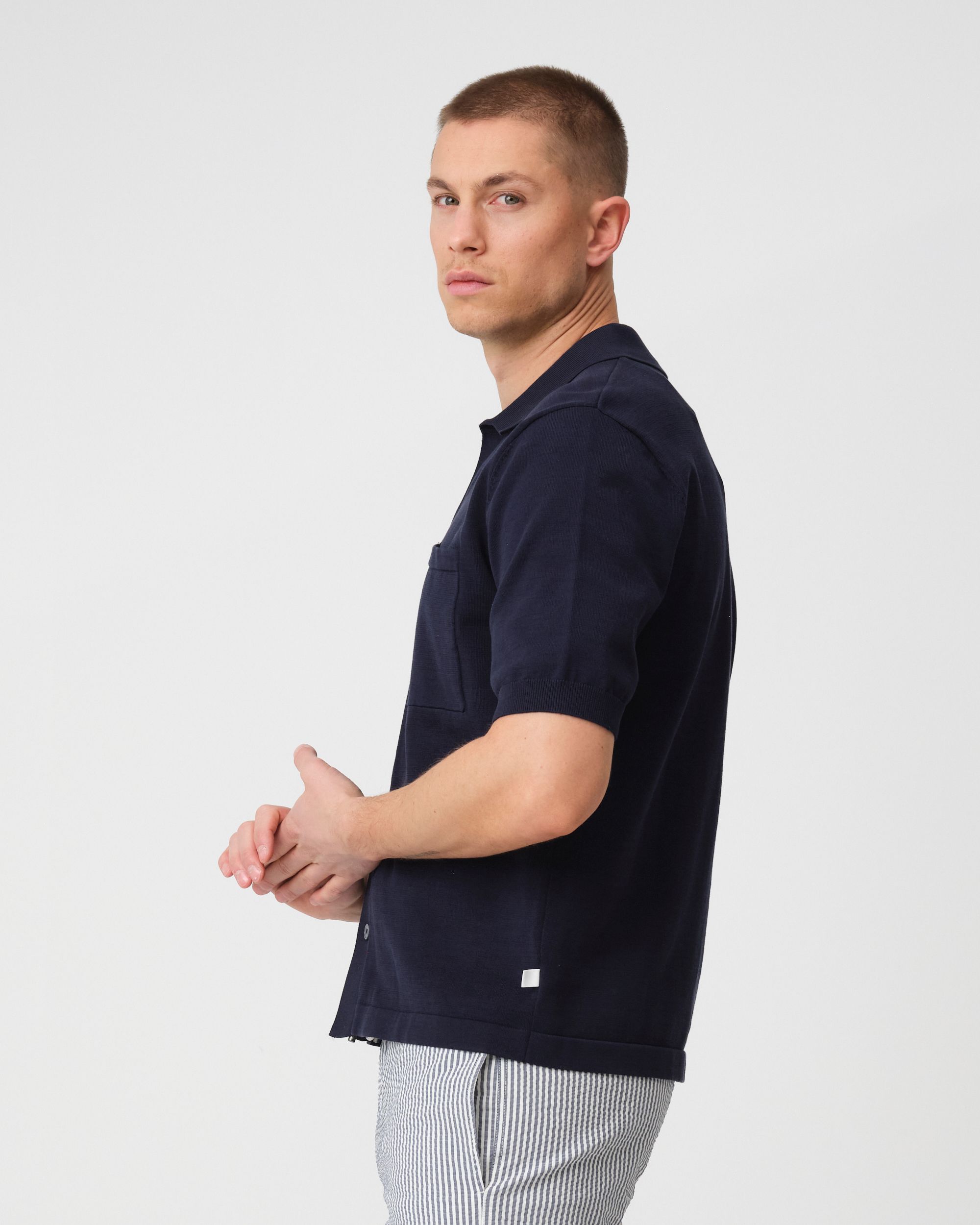 J.C. RAGS Asher Polo KM  Sky Captain 095884-002-L