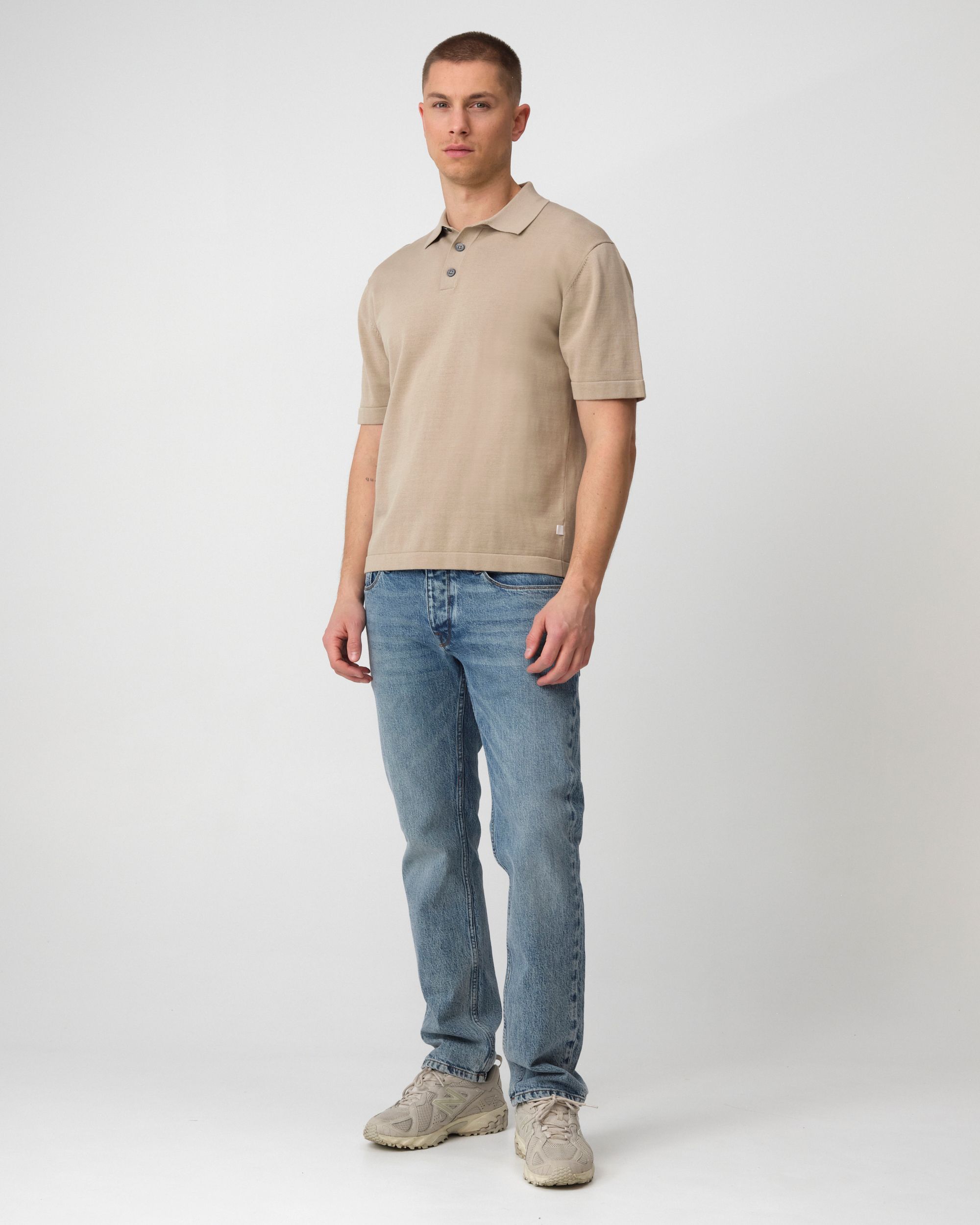 J.C. RAGS Alvie Polo KM  Plaza taupe 095885-003-L