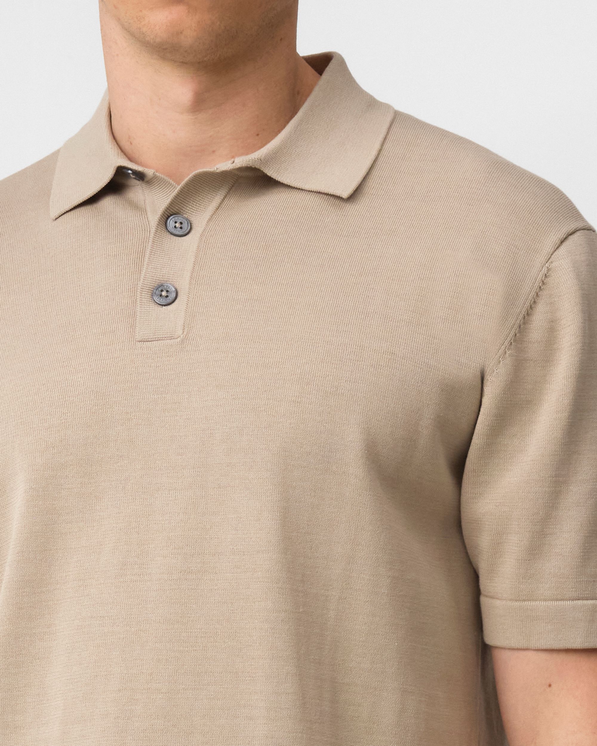 J.C. RAGS Alvie Polo KM  Plaza taupe 095885-003-L
