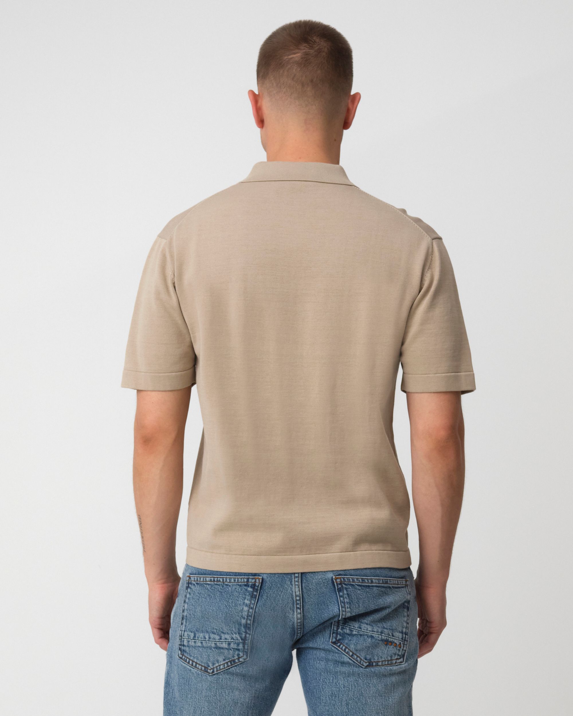 J.C. RAGS Alvie Polo KM  Plaza taupe 095885-003-L