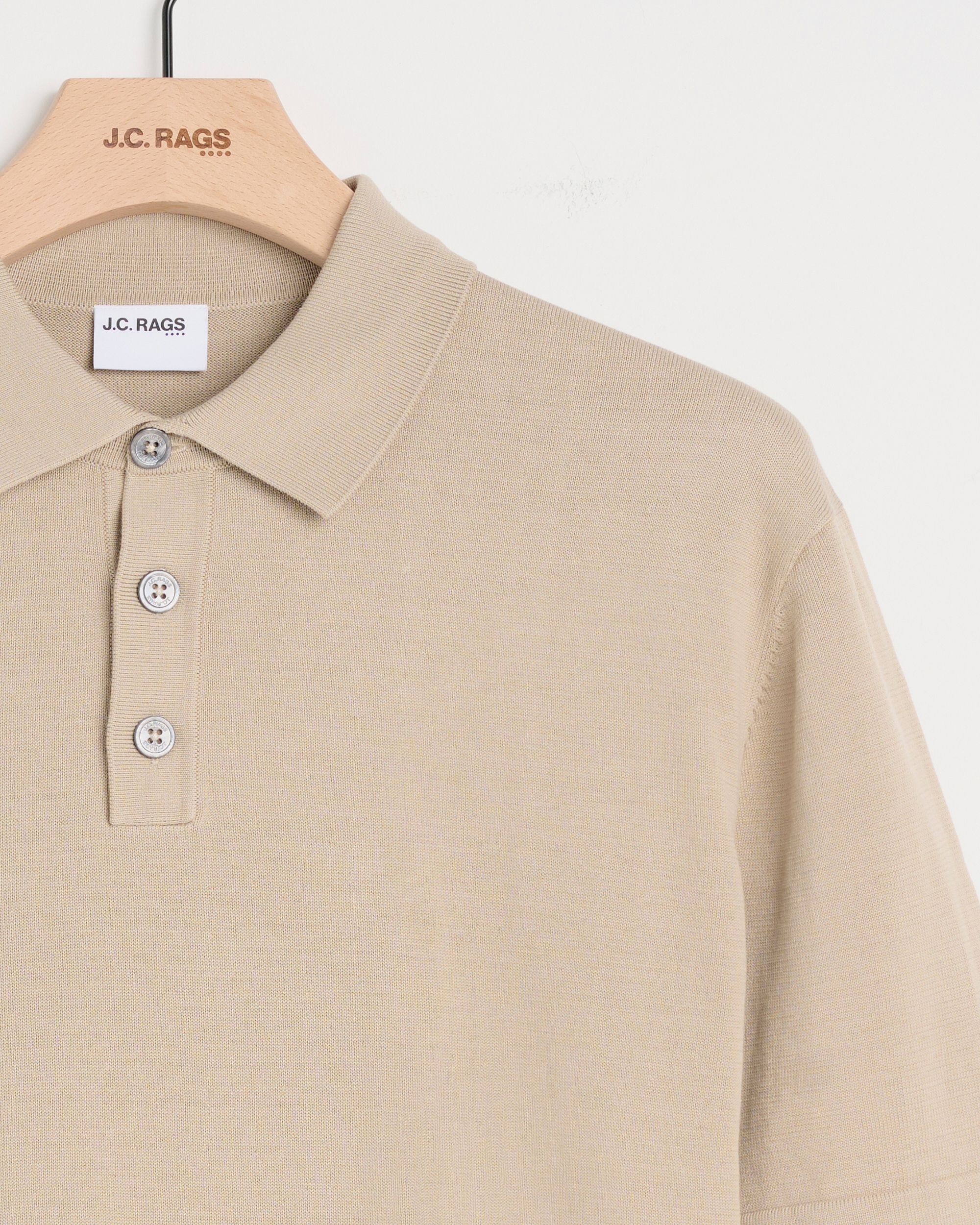J.C. RAGS Alvie Polo KM  Plaza taupe 095885-003-L