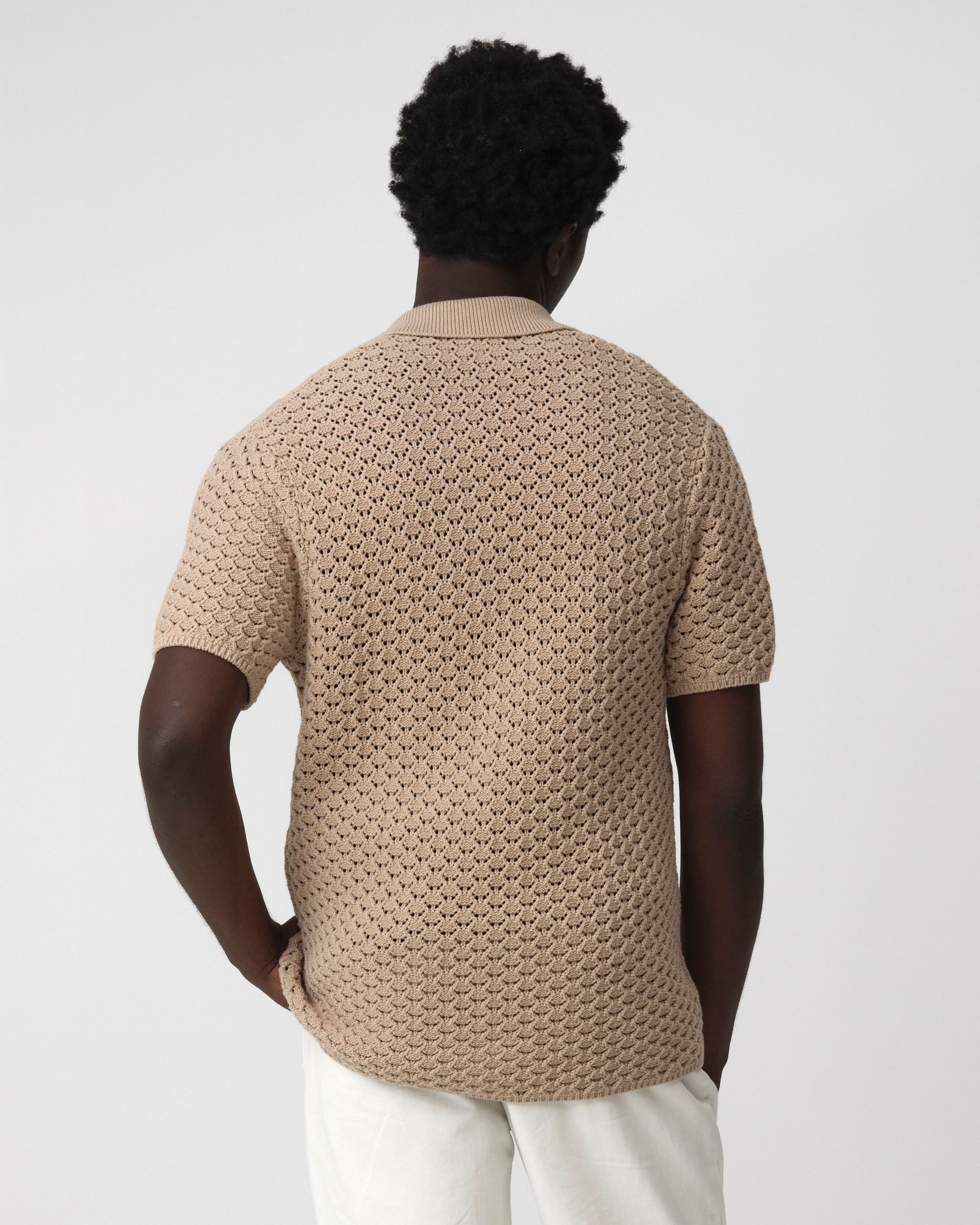 J.C. RAGS Appie Polo KM  Plaza taupe 095886-001-L