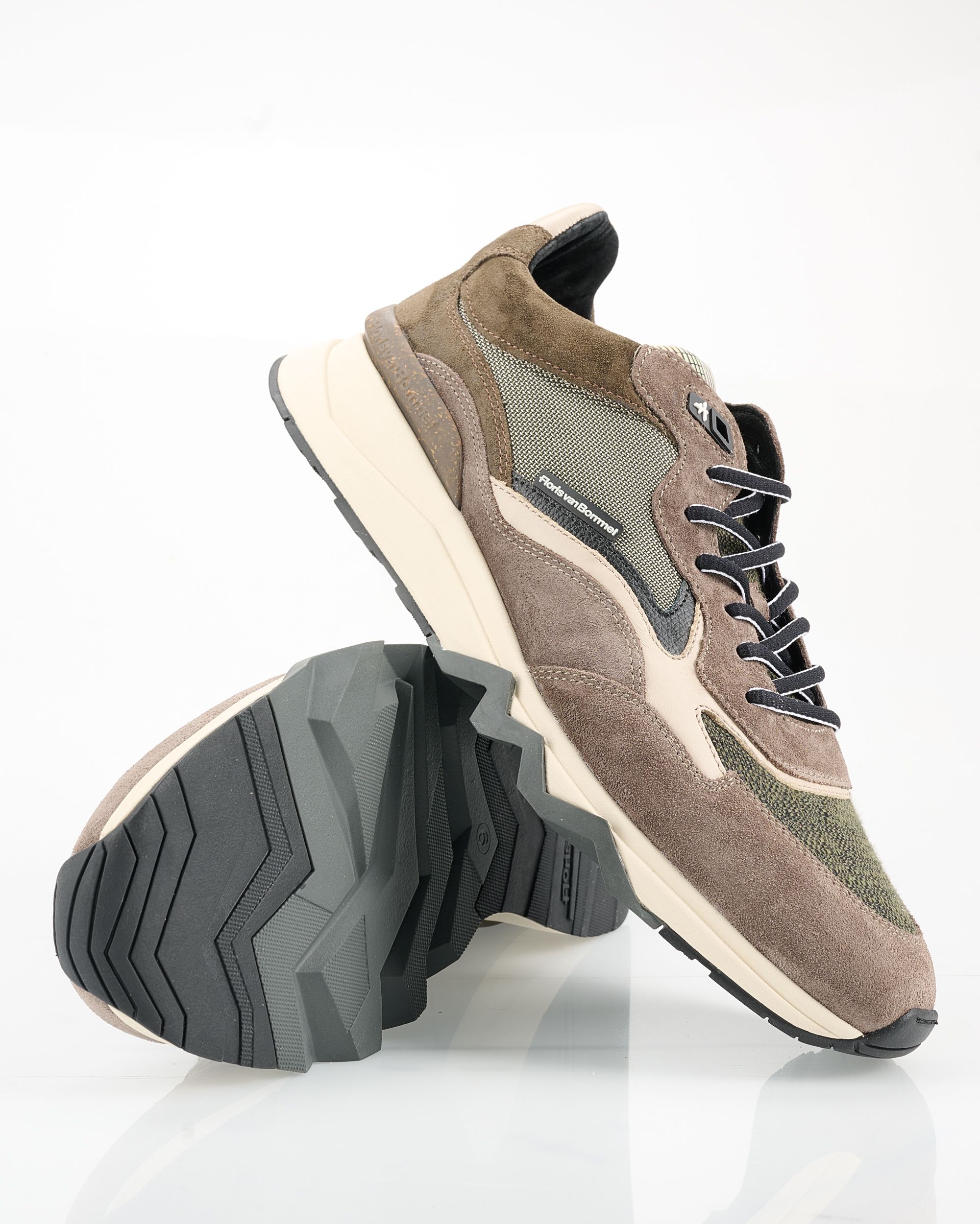 Floris van Bommel De Zager Sneakers Donker bruin 095901-001-10