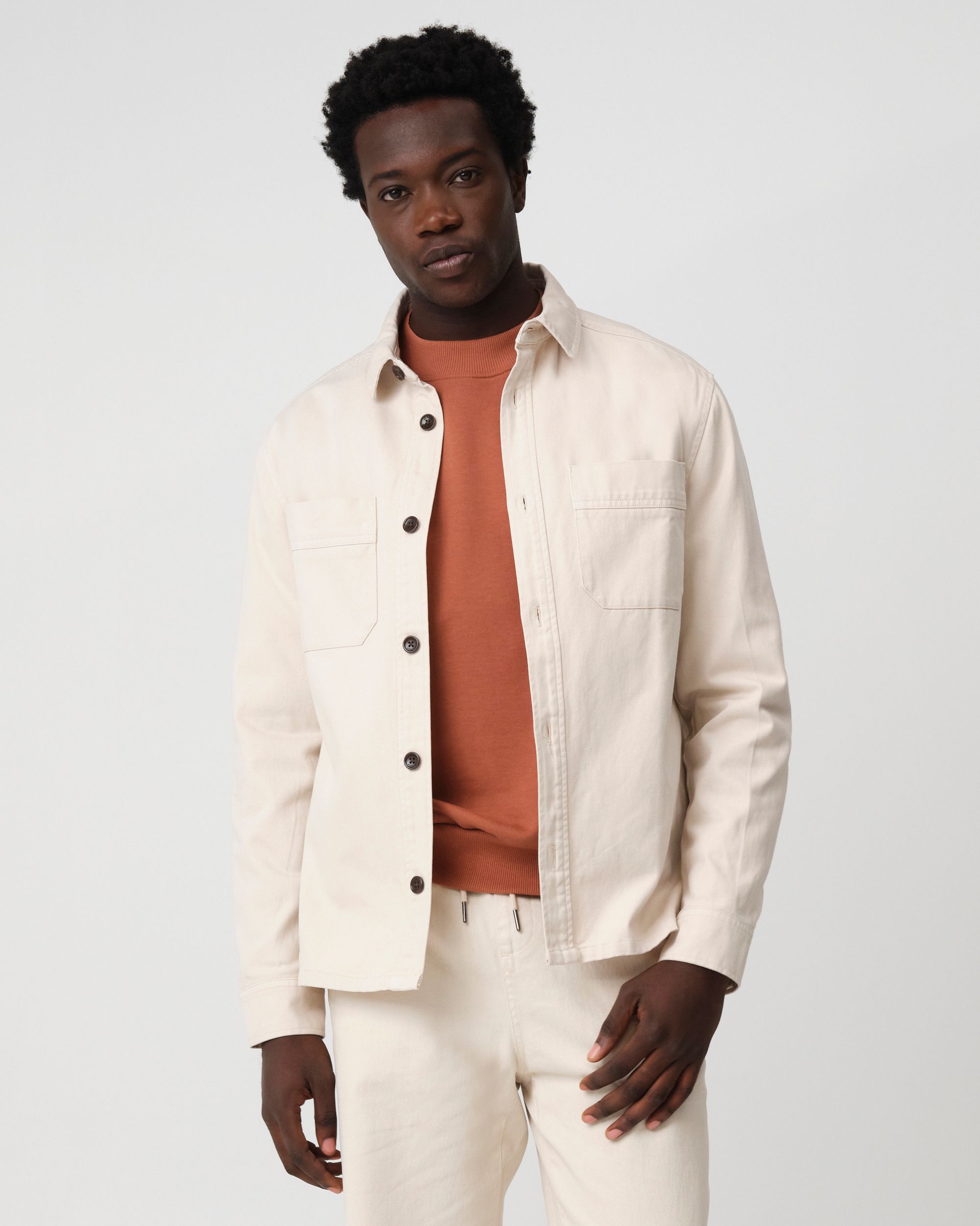 J.C. RAGS Ace Overshirt  Crystal Gray beige  096087-002-L