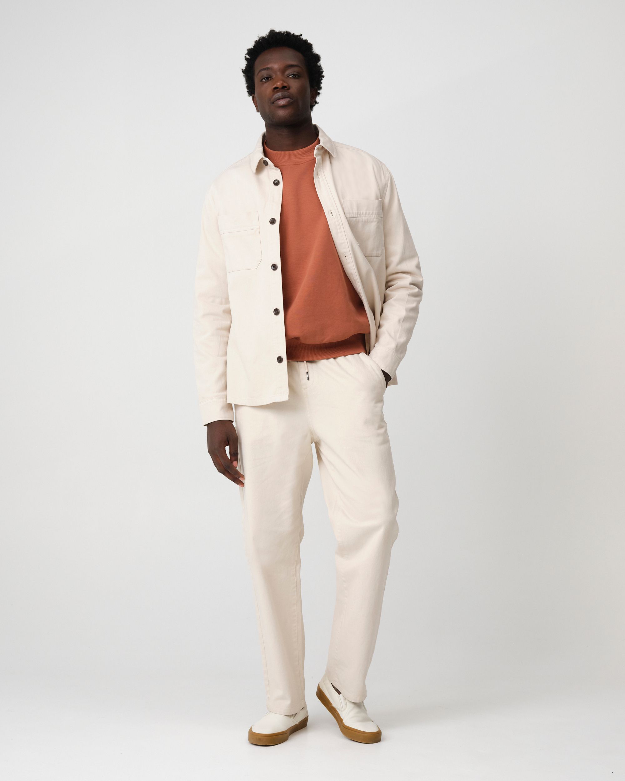 J.C. RAGS Ace Overshirt  Crystal Gray beige  096087-002-L