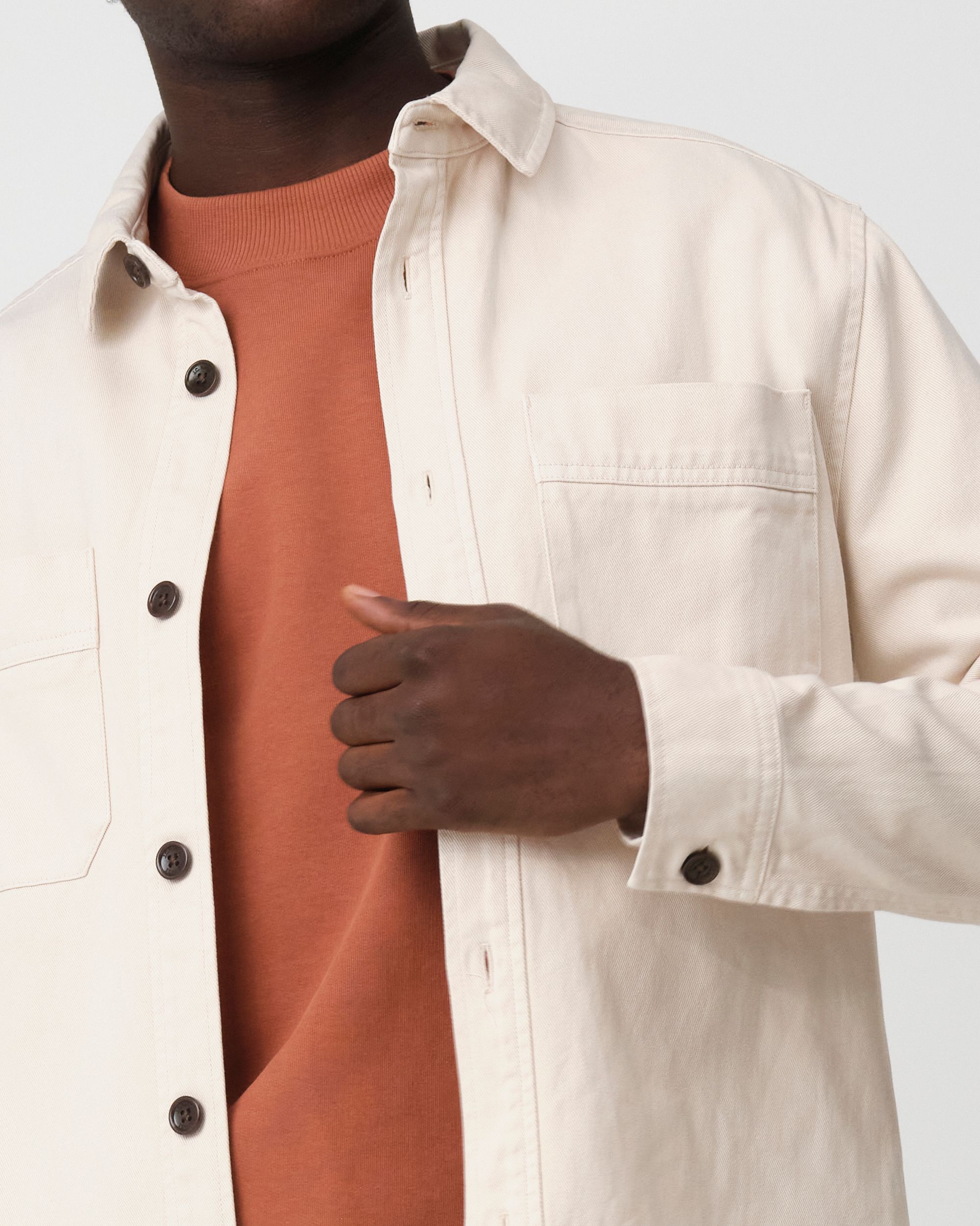 J.C. RAGS Ace Overshirt  Crystal Gray beige  096087-002-L