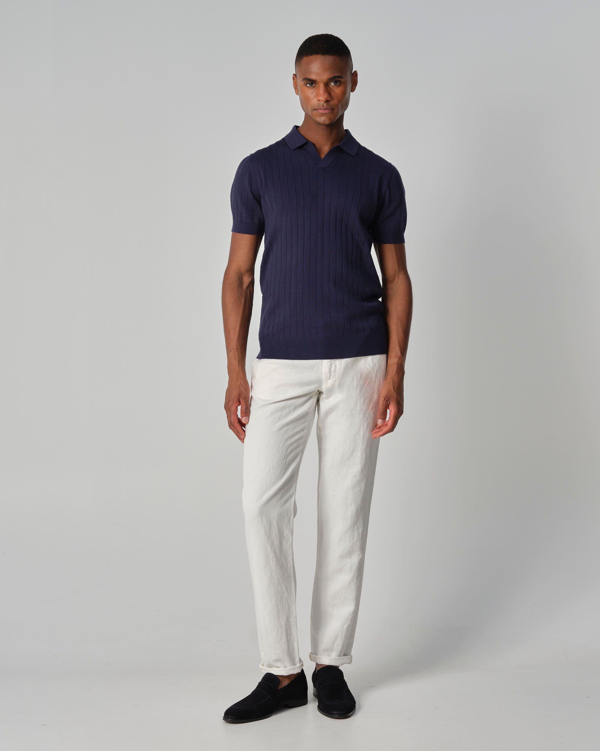Dutch Dandies Gatsby Polo KM Navy 096094-003-L