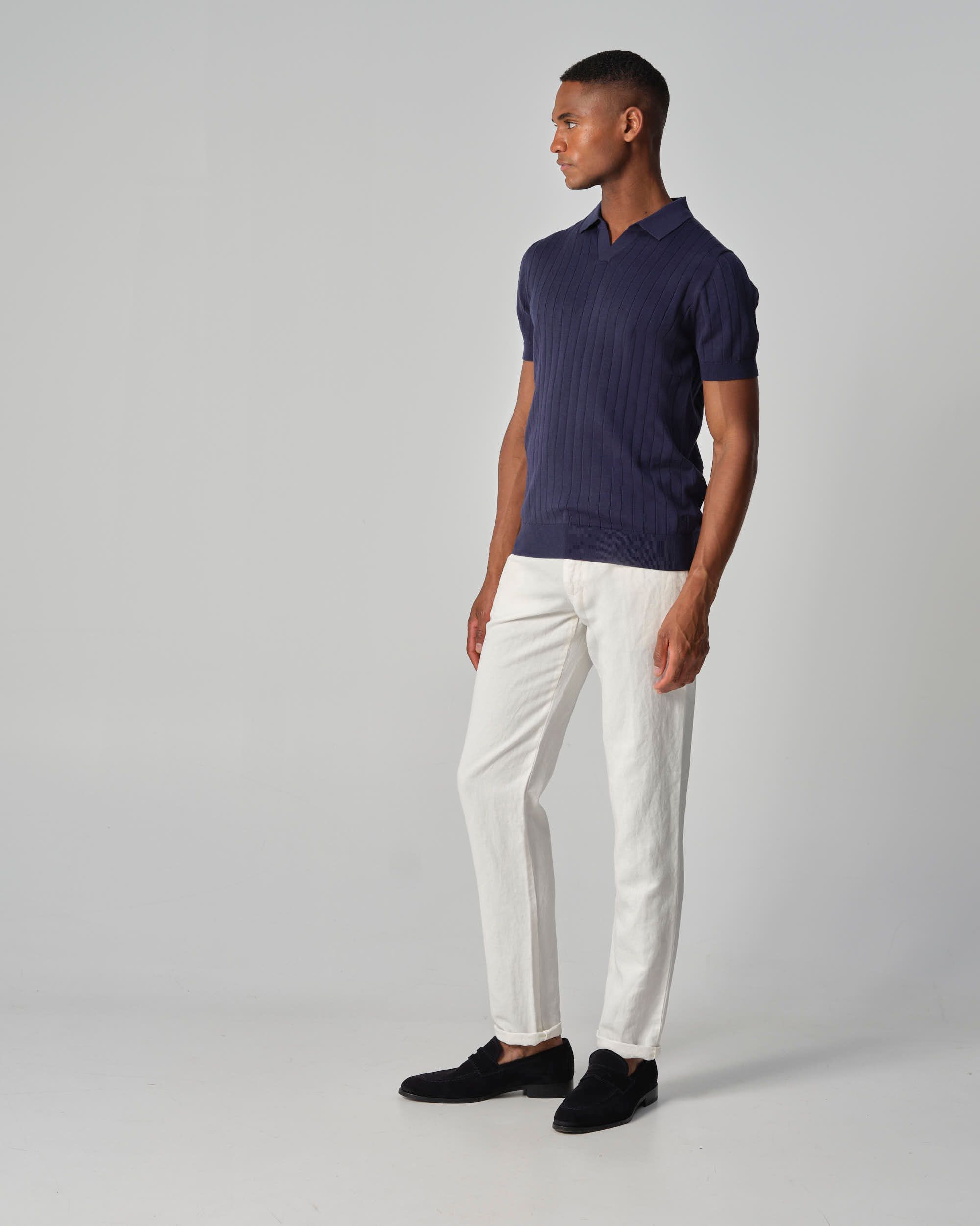 Dutch Dandies Gatsby Polo KM Navy 096094-003-L