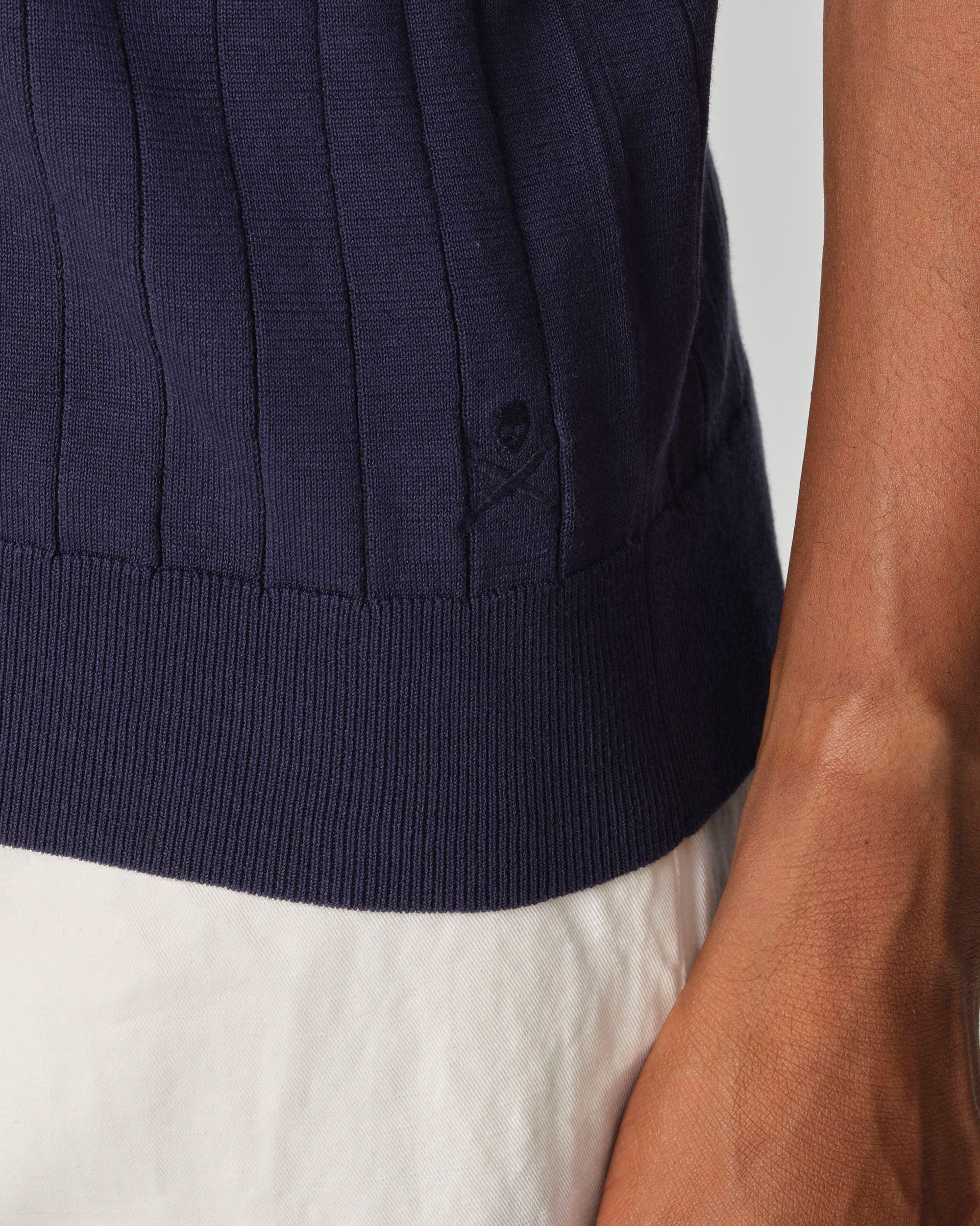 Dutch Dandies Gatsby Polo KM Navy 096094-003-L