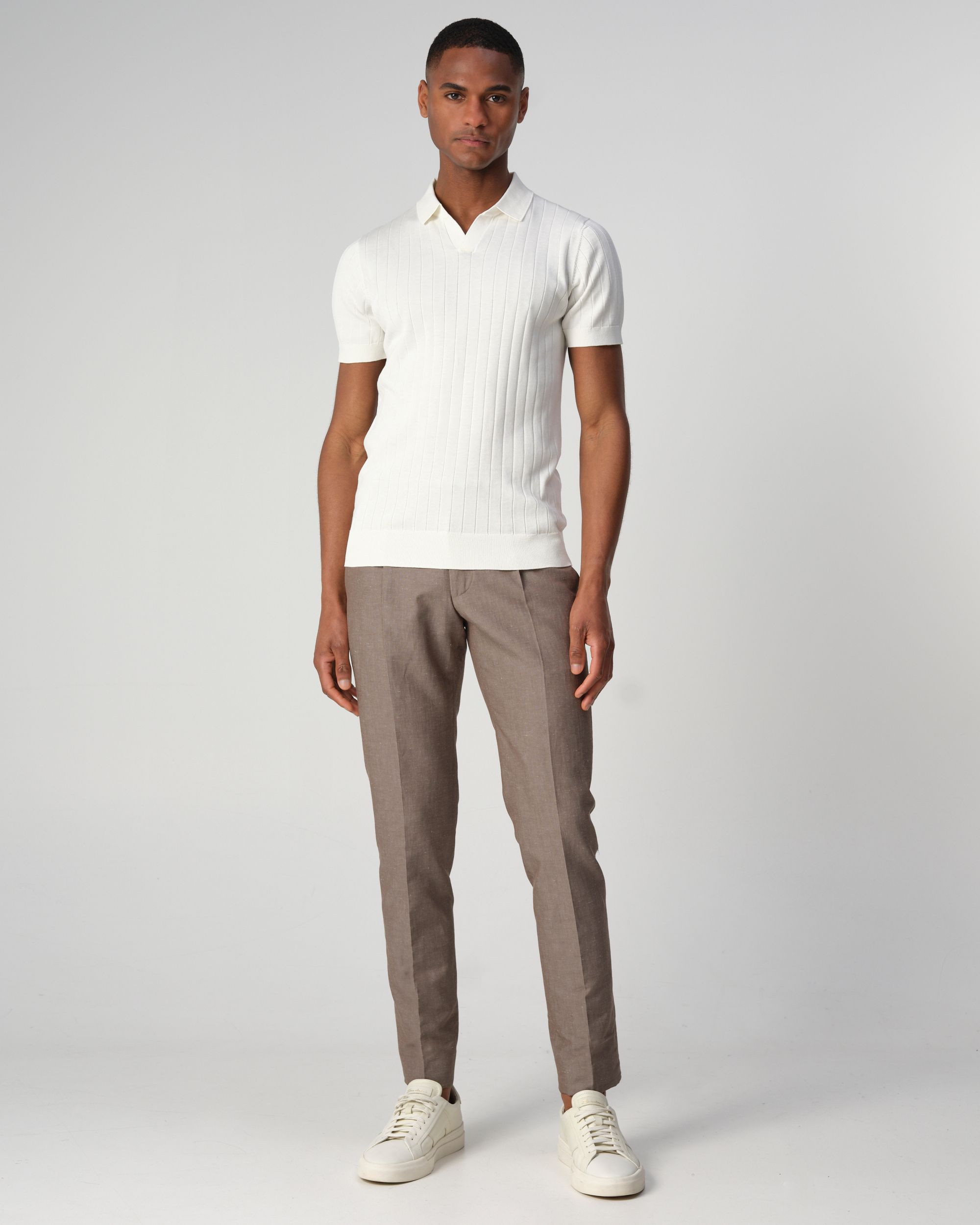 Dutch Dandies Gatsby Polo KM Ecru  096094-007-L
