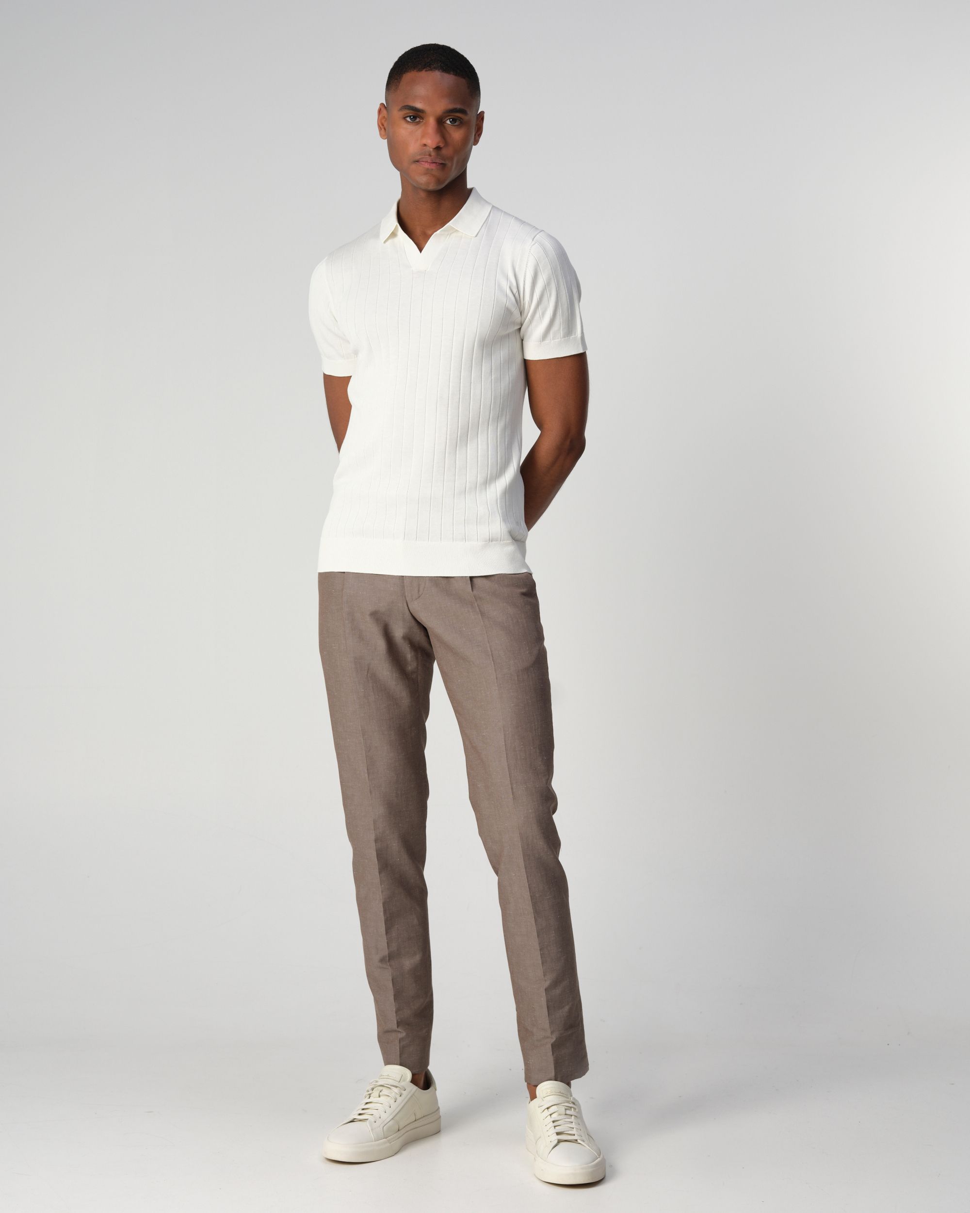 Dutch Dandies Gatsby Polo KM Ecru  096094-007-L