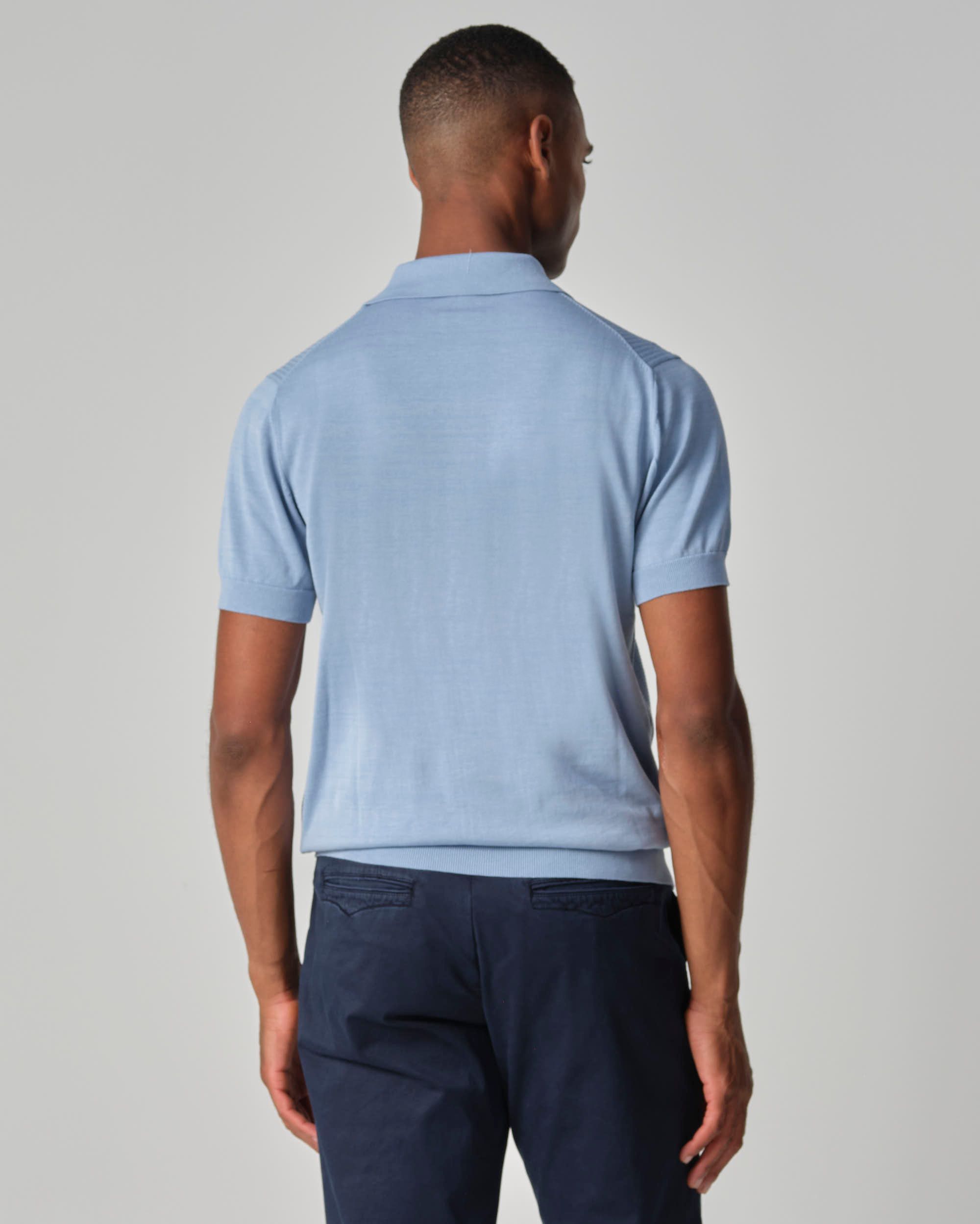 Dutch Dandies Darnley Polo KM Lichtblauw uni 096097-001-L