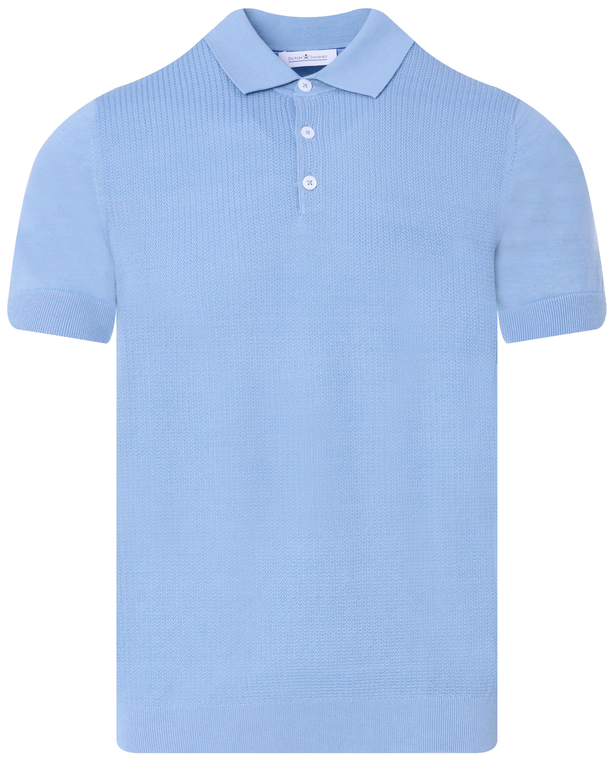 Dutch Dandies Darnley Polo KM Lichtblauw uni 096097-001-L