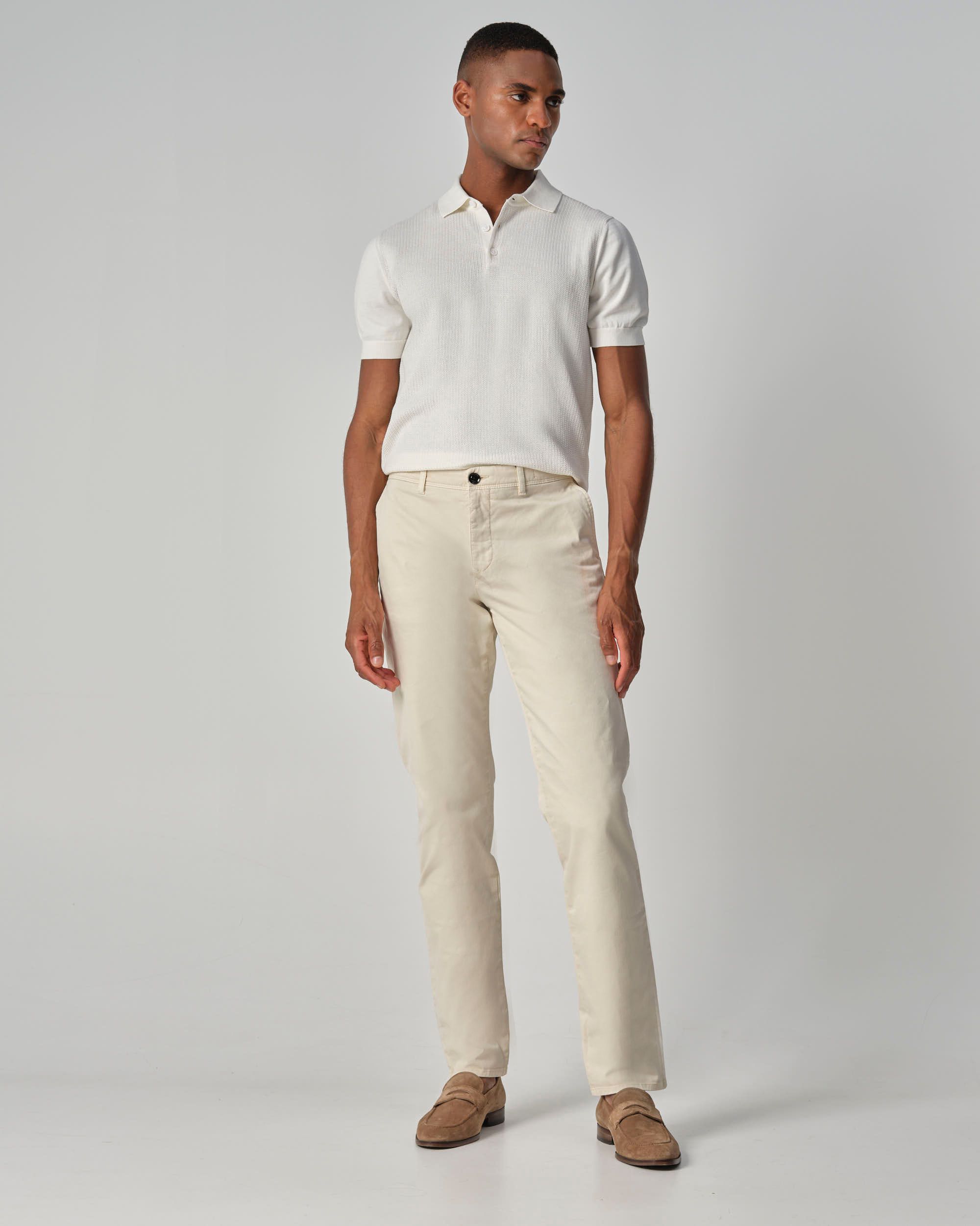 Dutch Dandies Darnley Polo KM Ecru  096097-003-L