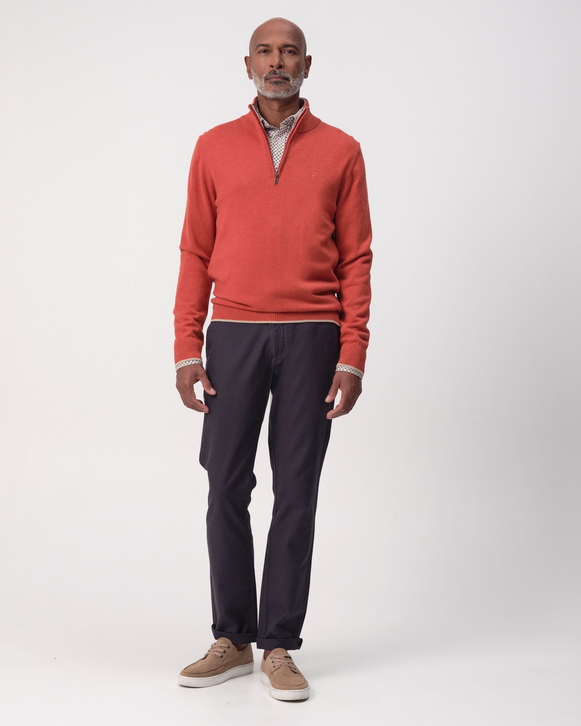 Campbell Sydney Schipperstrui Red Ochre melange 096099-005-L