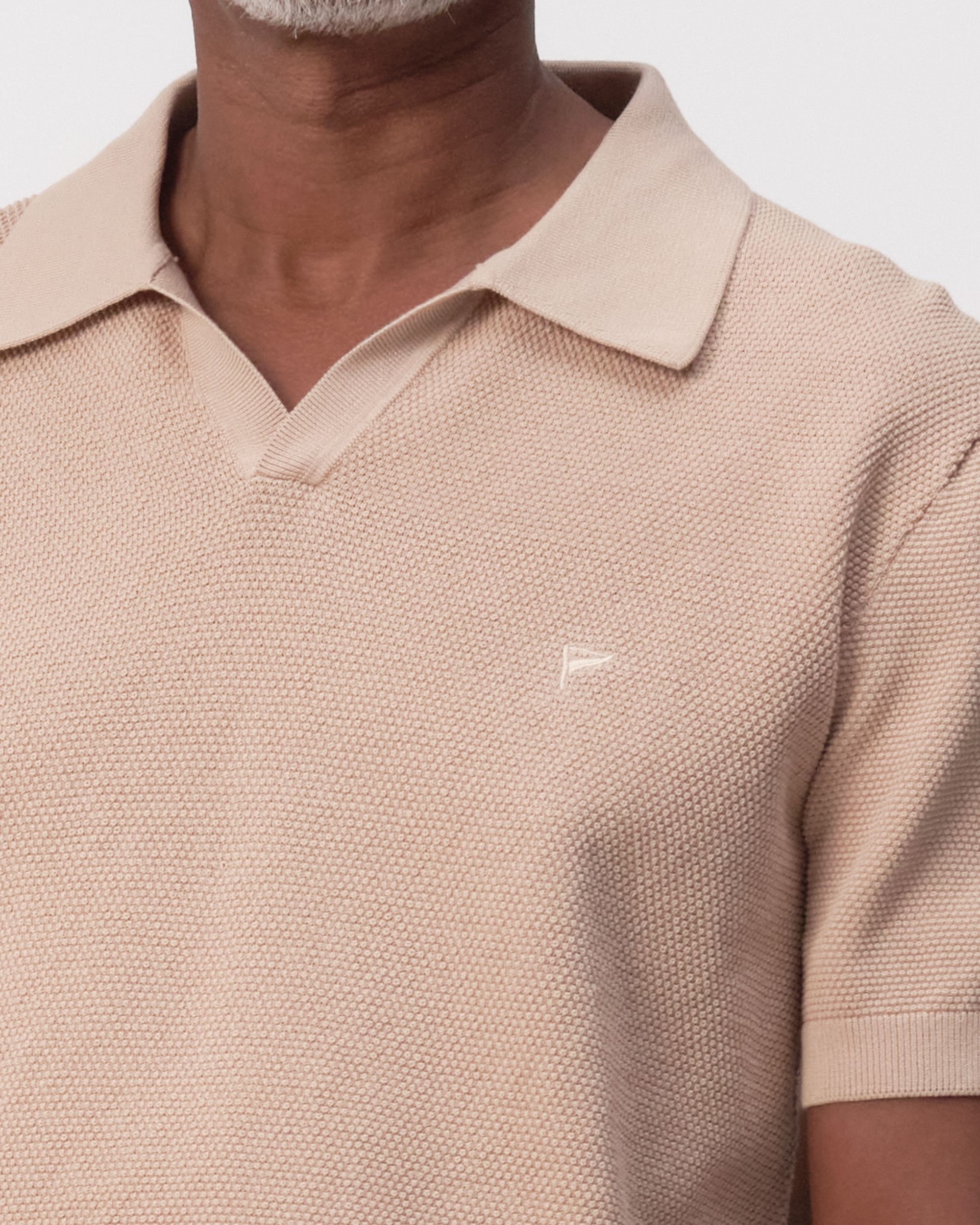 Campbell Plato Polo KM Doeskin beige 096102-004-L