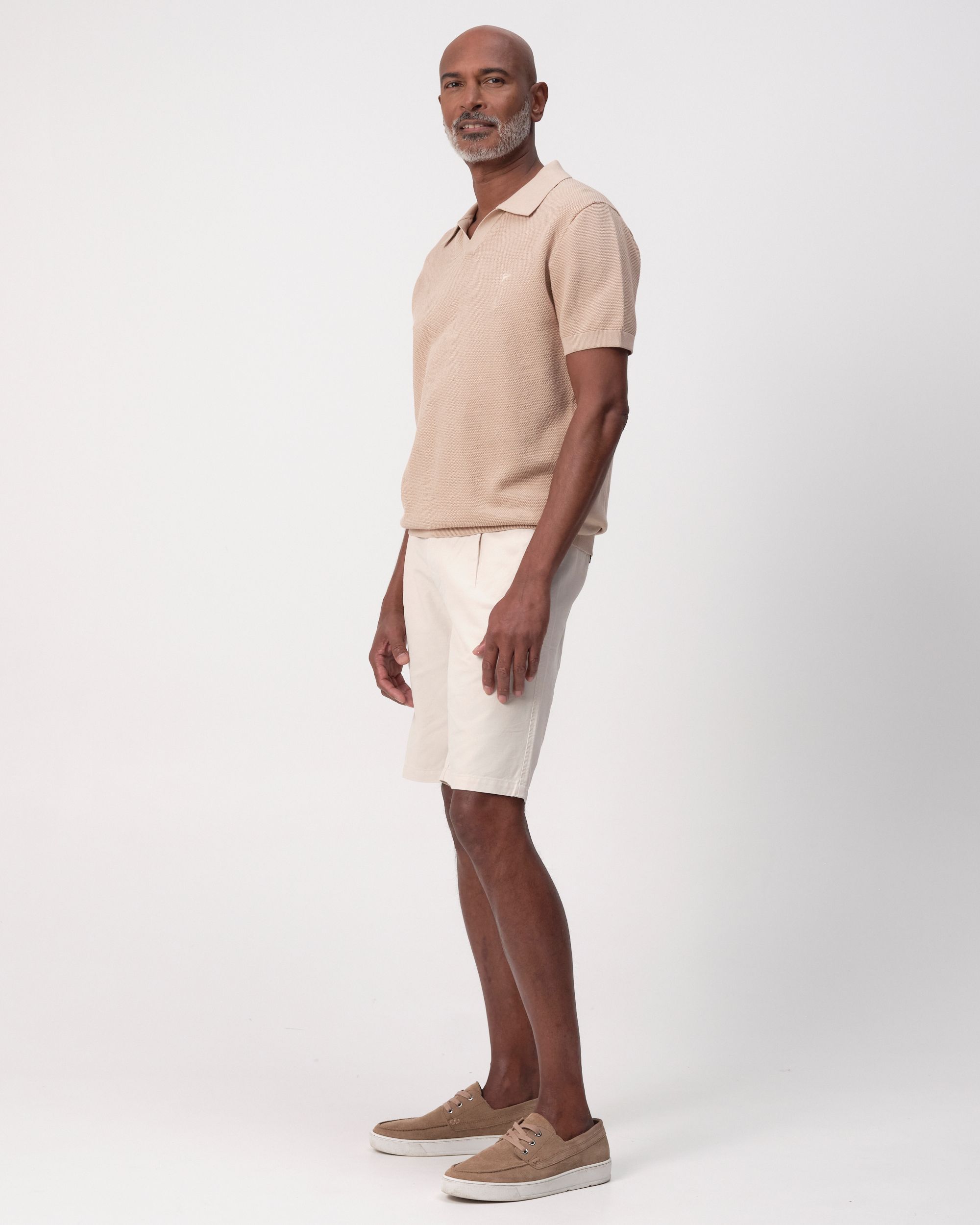 Campbell Plato Polo KM Doeskin beige 096102-004-L