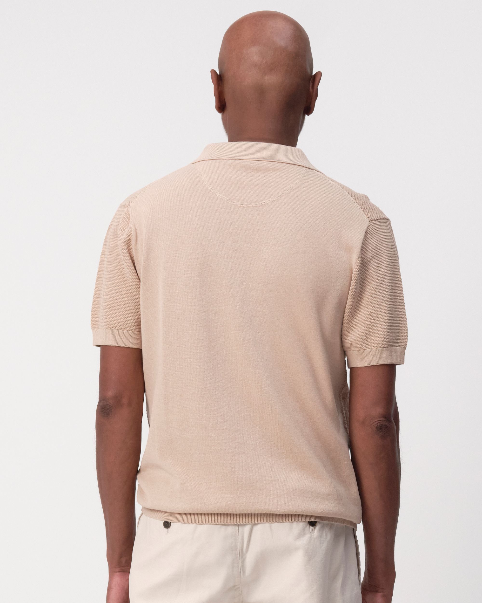 Campbell Plato Polo KM Doeskin beige 096102-004-L