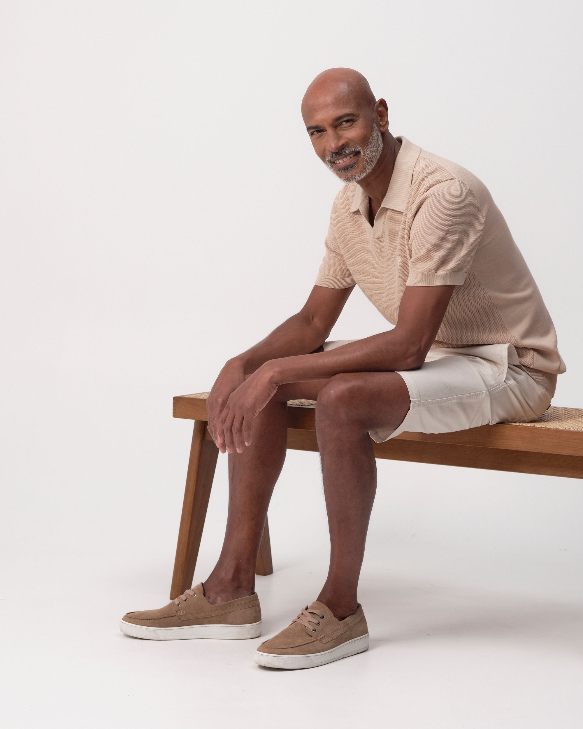 Campbell Plato Polo KM Doeskin beige 096102-004-L