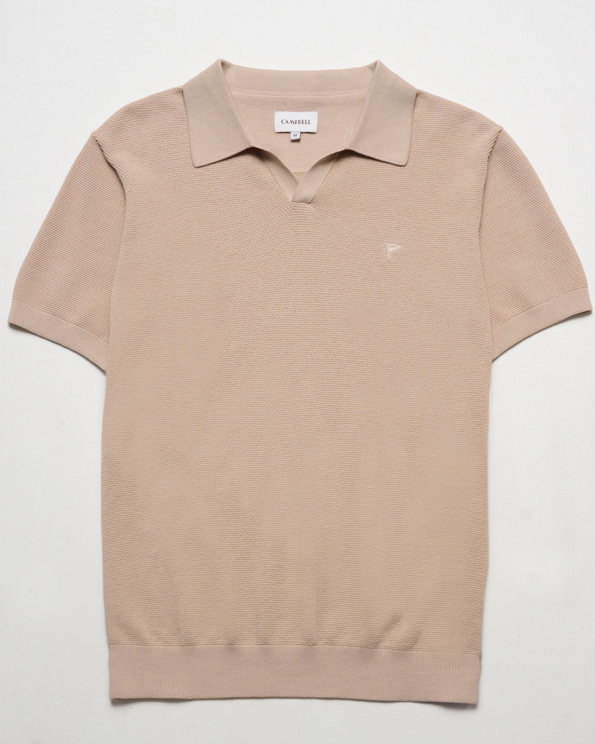 Campbell Plato Polo KM Doeskin beige 096102-004-L