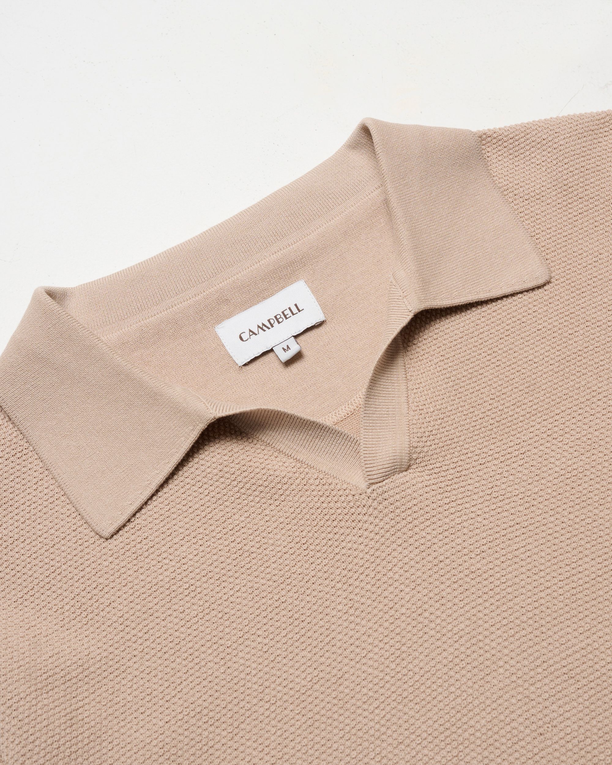 Campbell Plato Polo KM Doeskin beige 096102-004-L