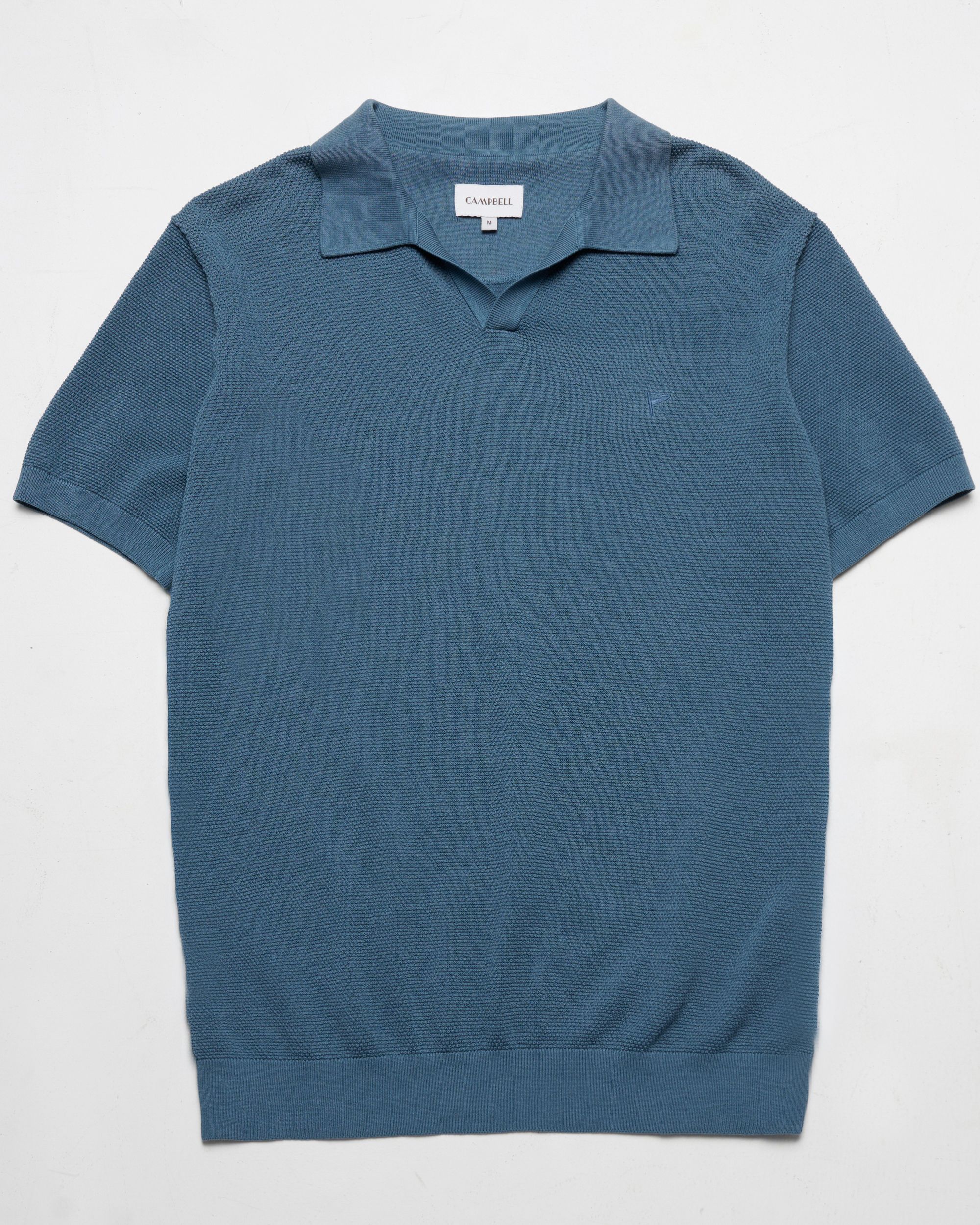 Campbell Plato Polo KM Blue Fusion 096102-005-L