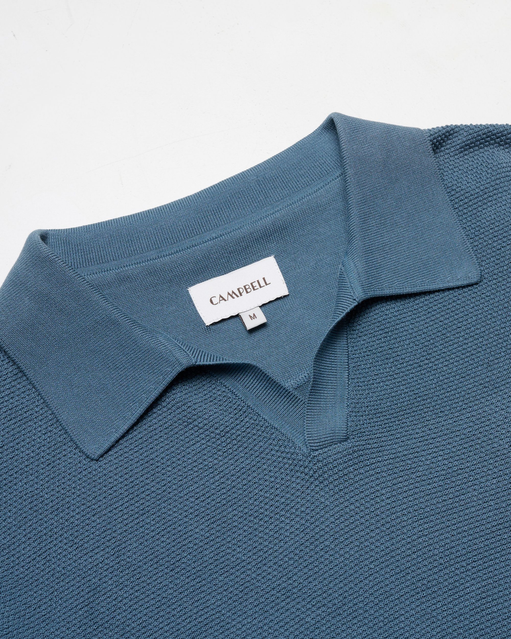 Campbell Plato Polo KM Blue Fusion 096102-005-L