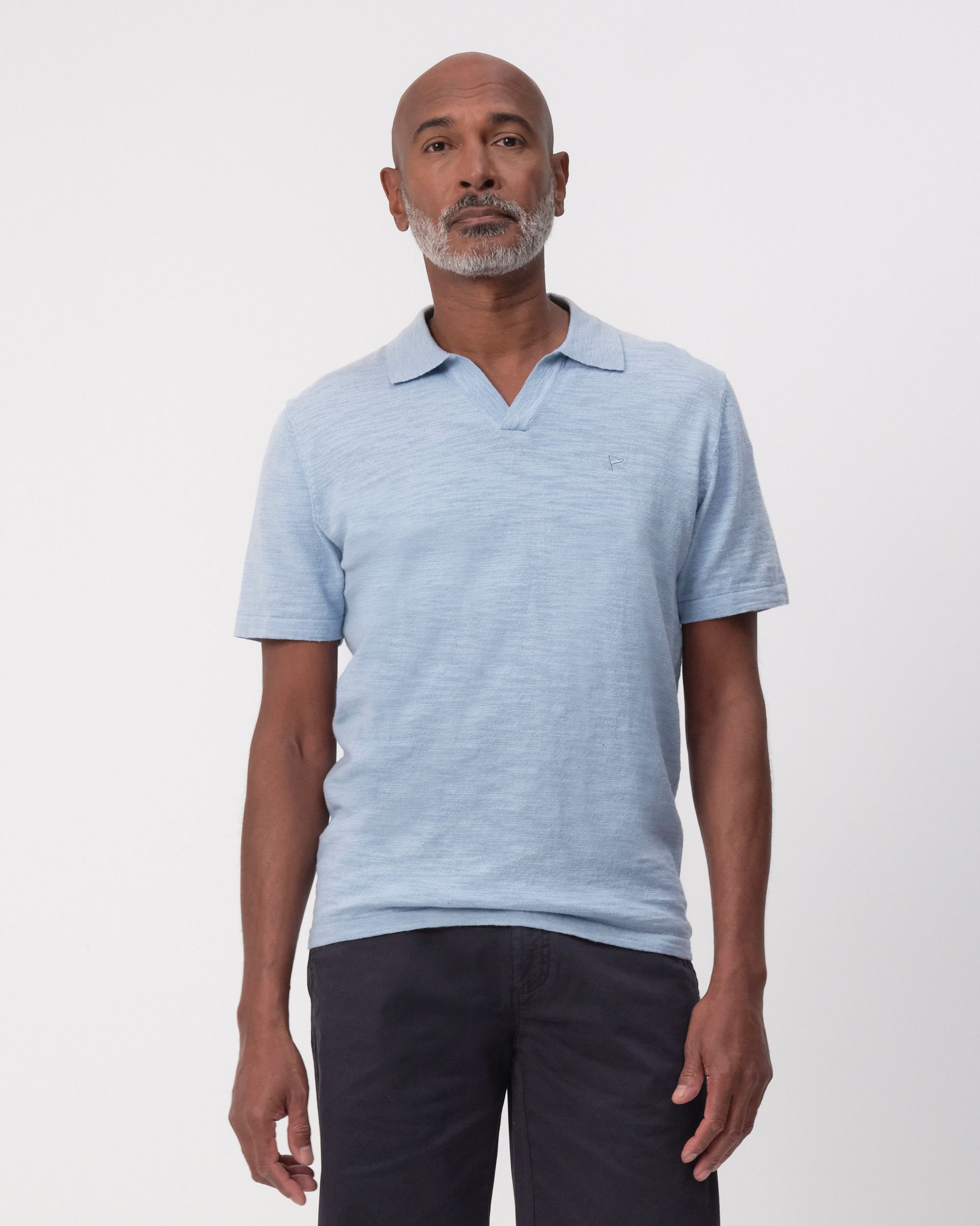 Campbell Nelson Polo KM Chambray Blue 096103-003-L