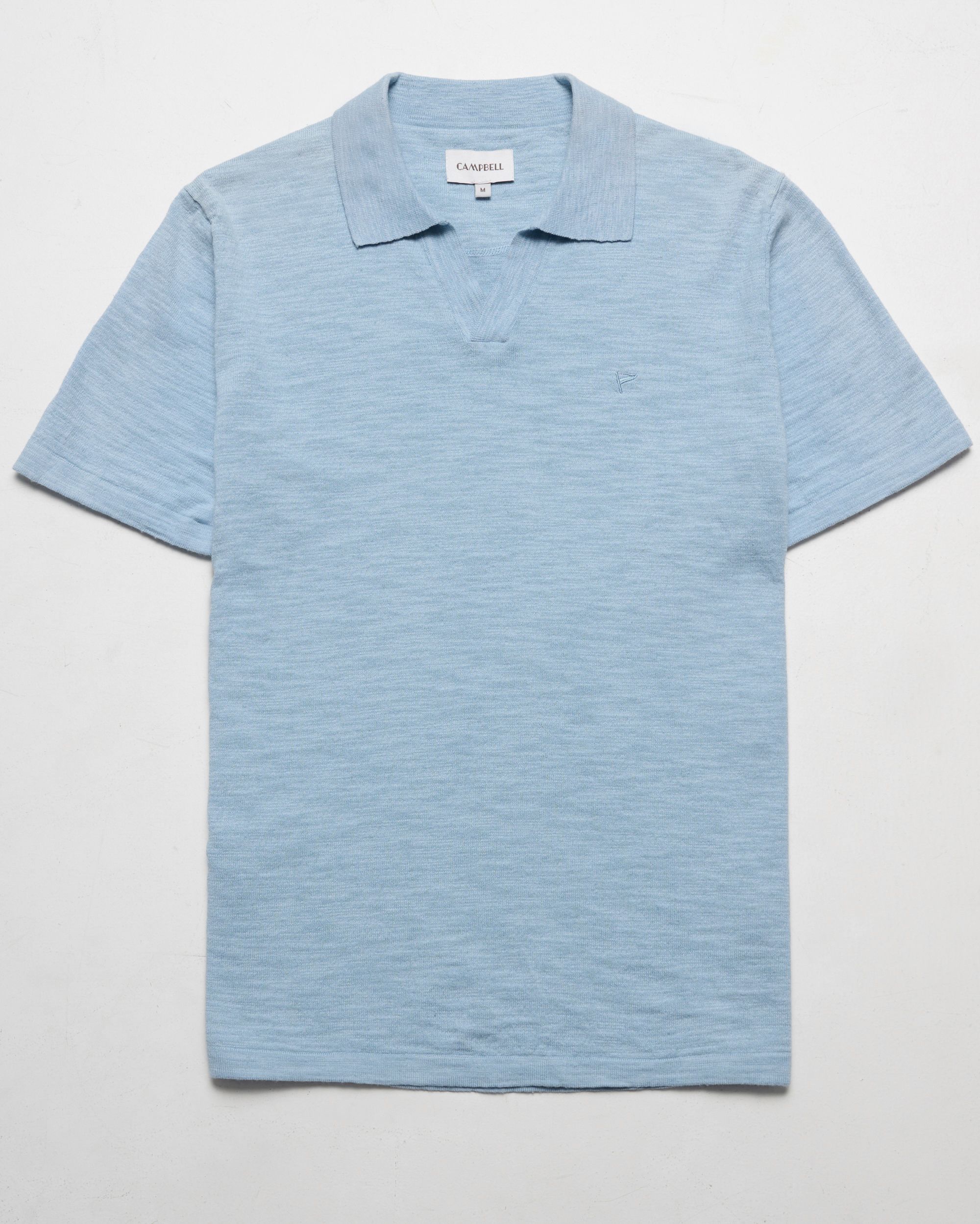 Campbell Nelson Polo KM Chambray Blue 096103-003-L