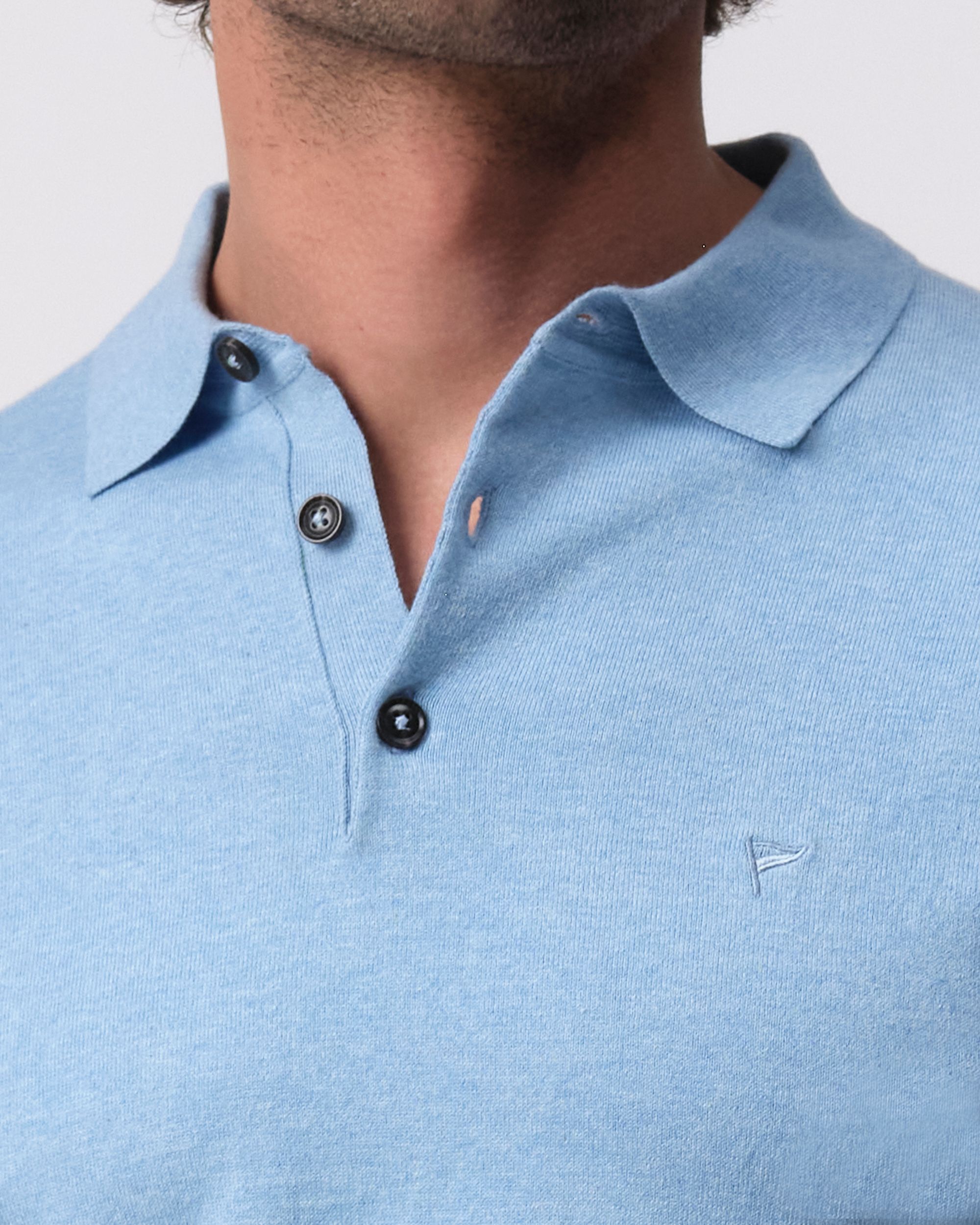 Campbell Nathan Polo KM Chambray Blue 096104-004-L