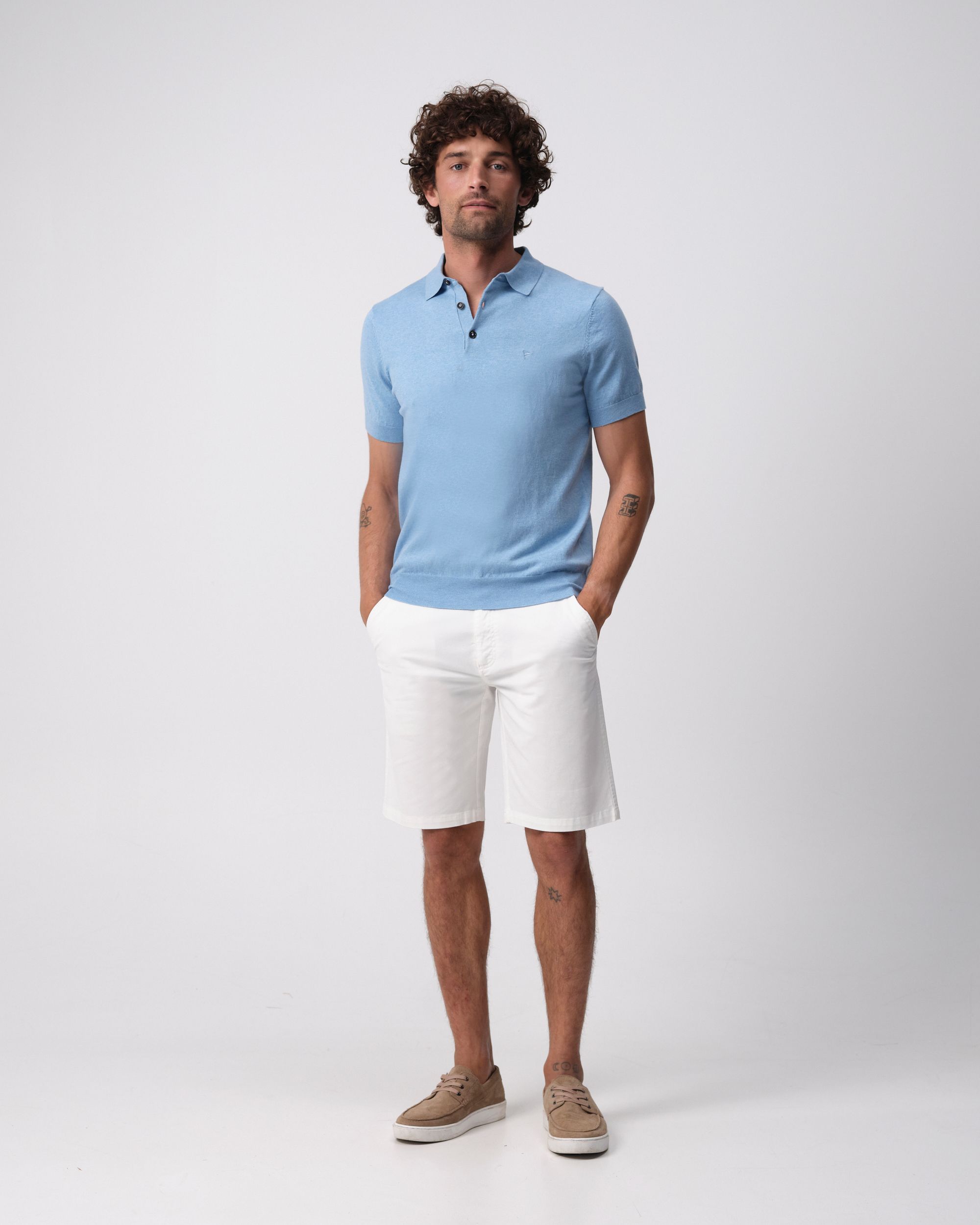 Campbell Nathan Polo KM Chambray Blue 096104-004-L