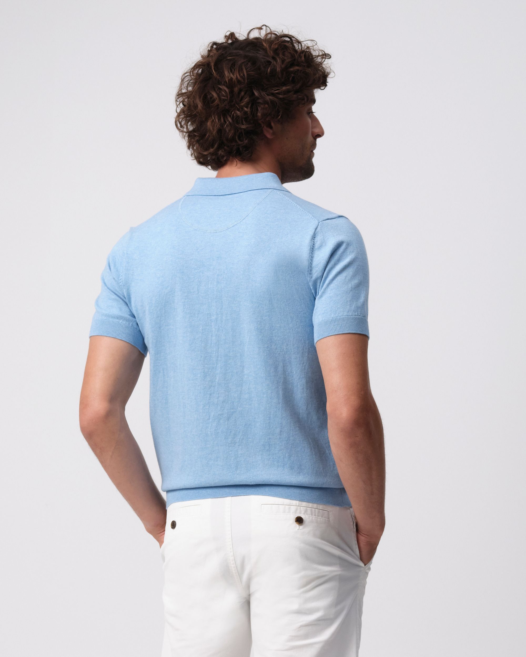 Campbell Nathan Polo KM Chambray Blue 096104-004-L