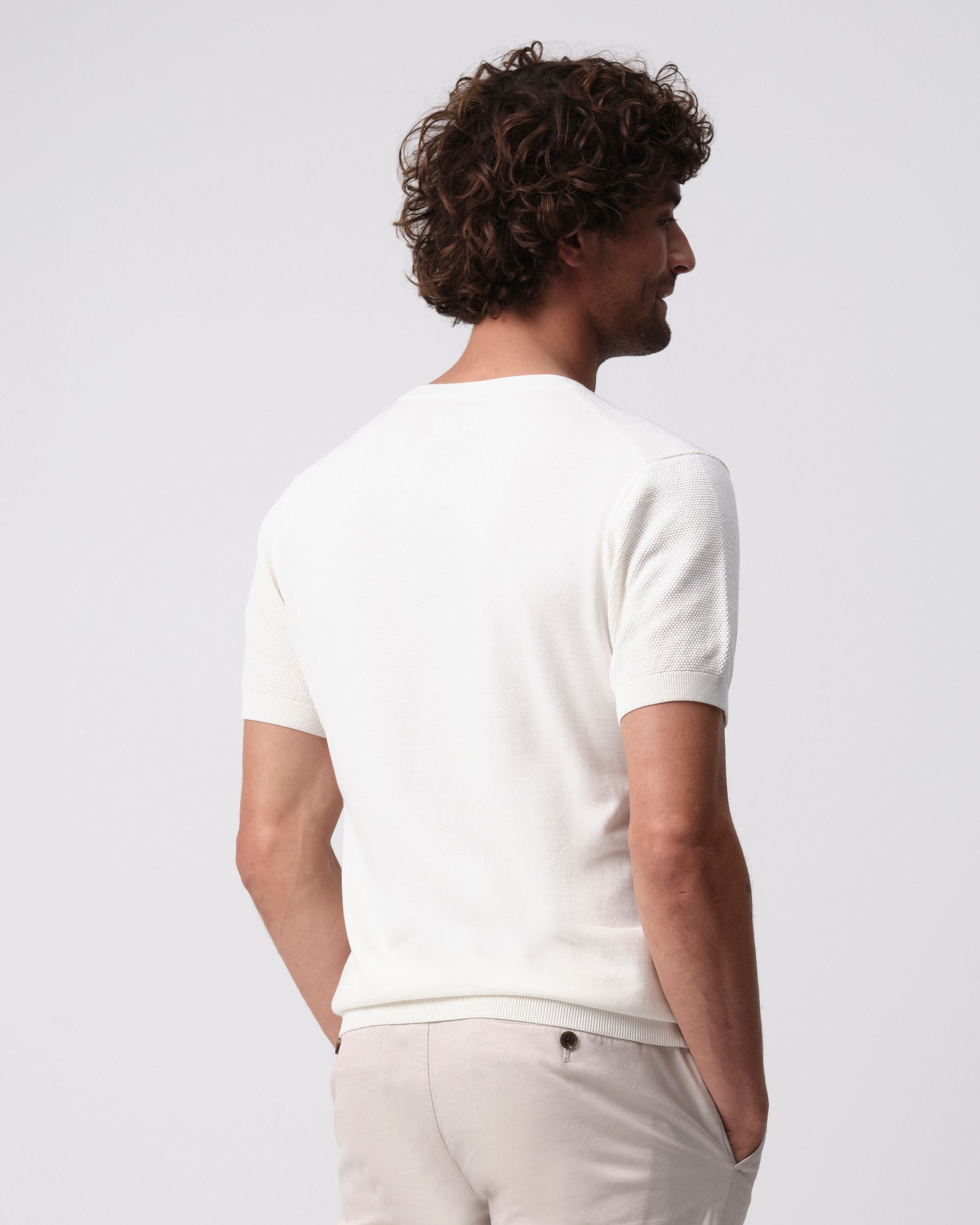 Campbell Norman T-shirt KM Coconut milk 096105-001-L