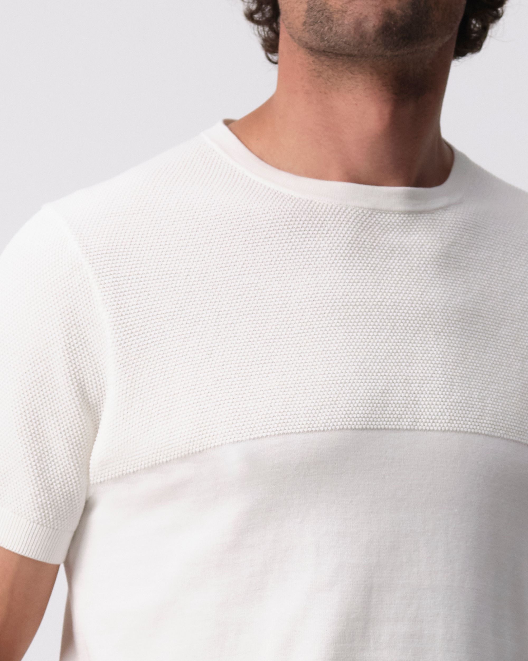 Campbell Norman T-shirt KM Coconut milk 096105-001-L