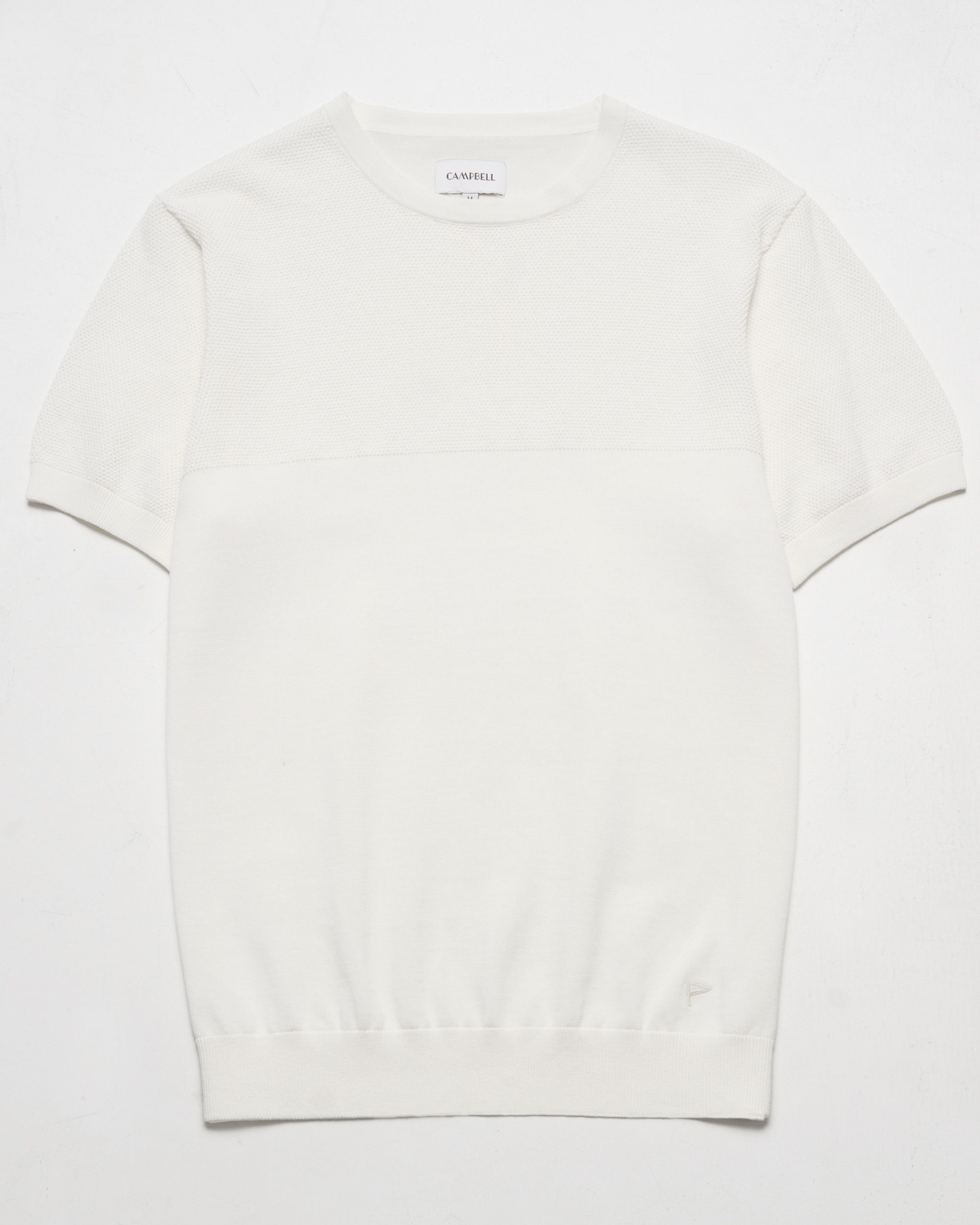 Campbell Norman T-shirt KM Coconut milk 096105-001-L