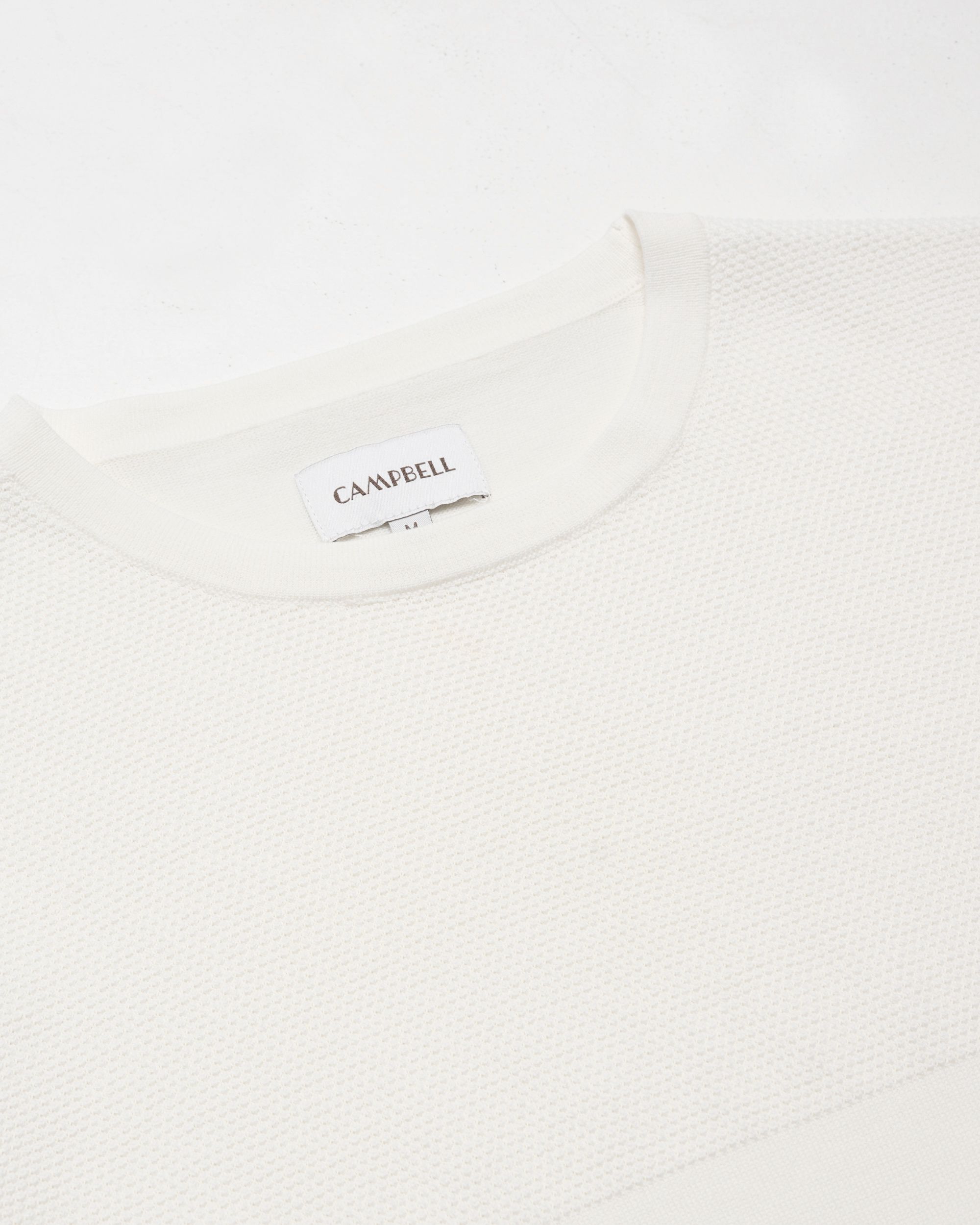 Campbell Norman T-shirt KM Coconut milk 096105-001-L