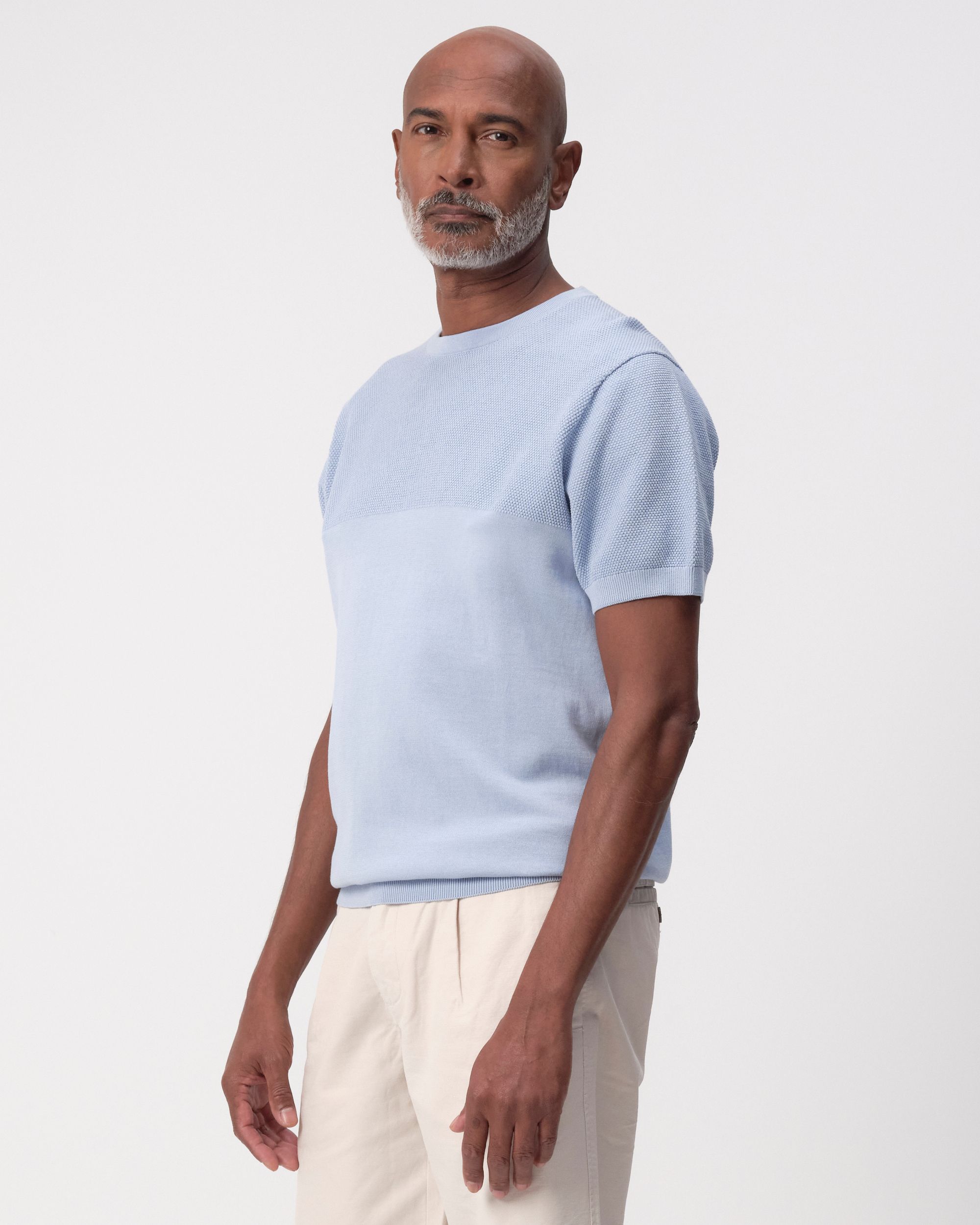 Campbell Norman T-shirt KM Chambray Blue 096105-004-L